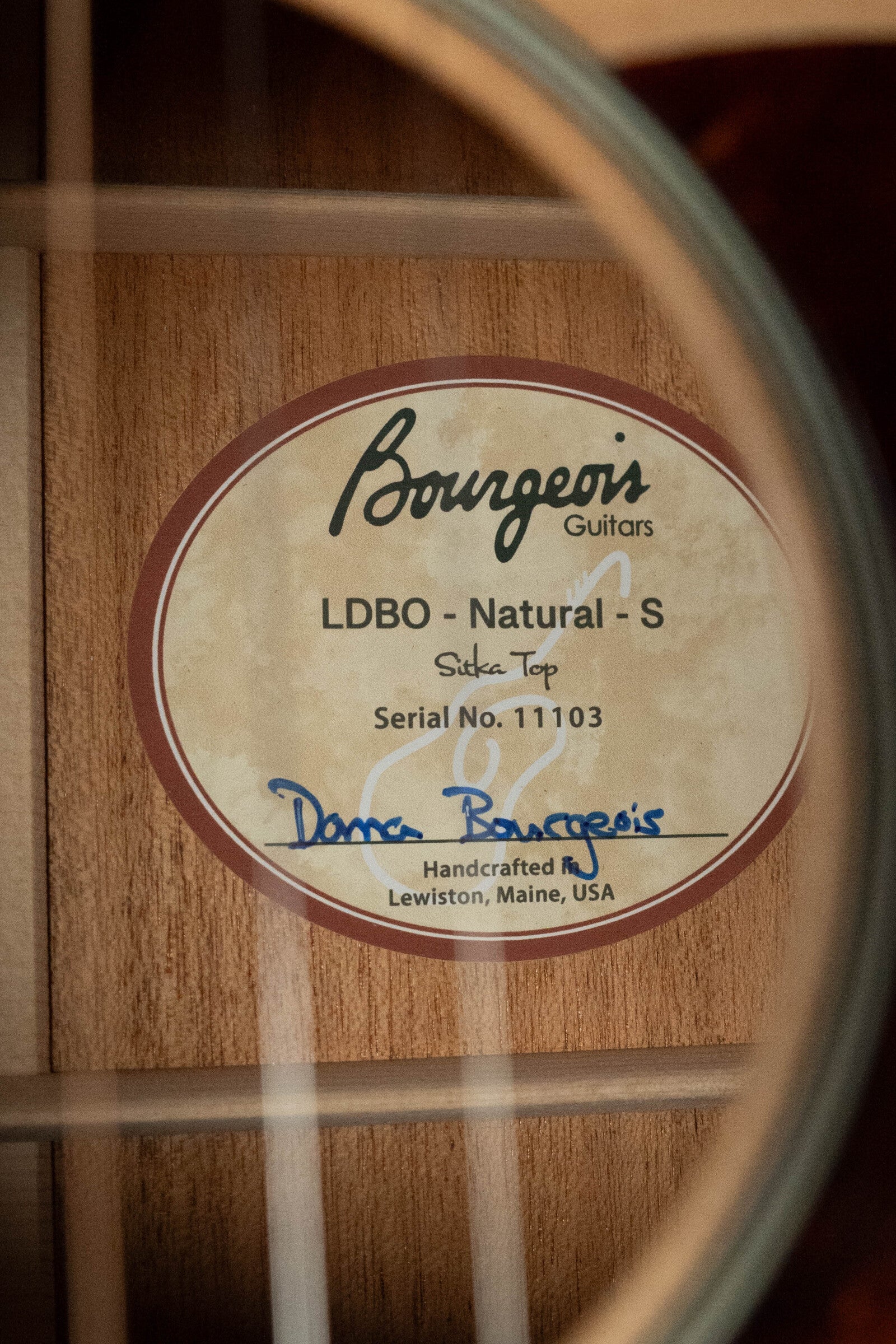 Bourgeois PSN-LDBO-S Professional Series Sitka/Mahogany Natural Satin OO Acoustic Guitar #1103