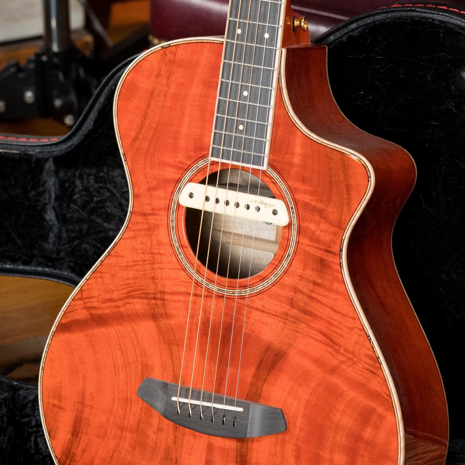 *Dread-Not Certified Floor Model* Breedlove Tom Bedell's Blues Orange Vintage Edition All Myrtlewood Concertina Cutaway Acoustic Guitar w/ LR Baggs M1 Pickup #9079