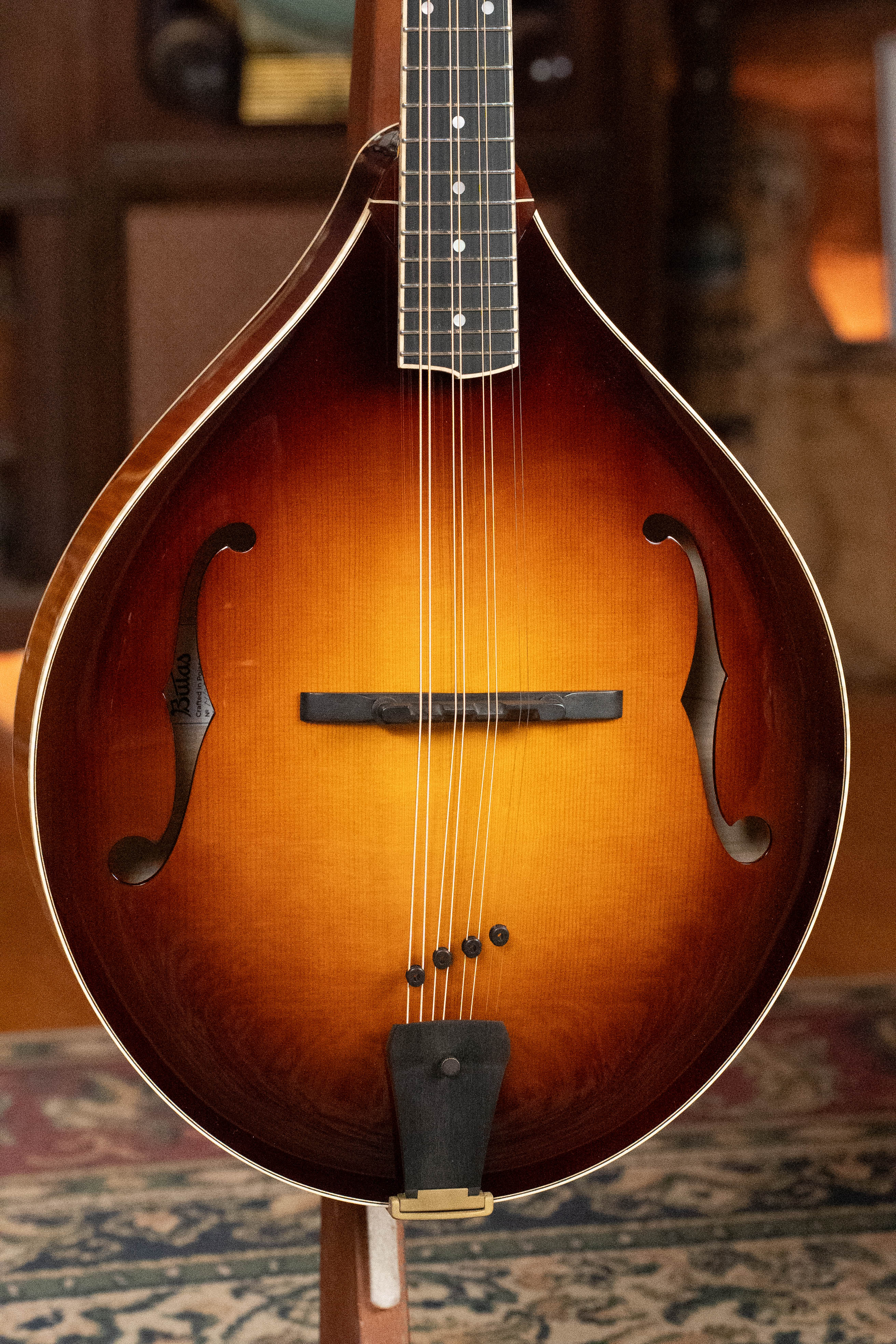 Bulas Carpathian Spruce/Curly Maple Cremona Sunburst Octave Mandolin #4102