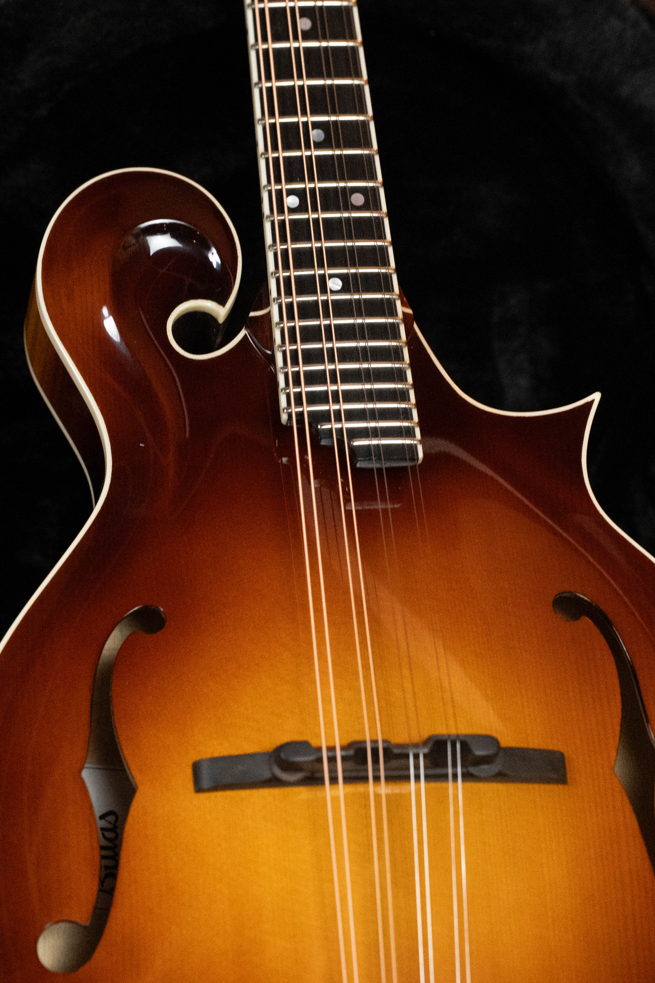 Bulas Carpathian Spruce/Curly Maple Gloss Tobacco Sunburst F-Style Mandolin #6116