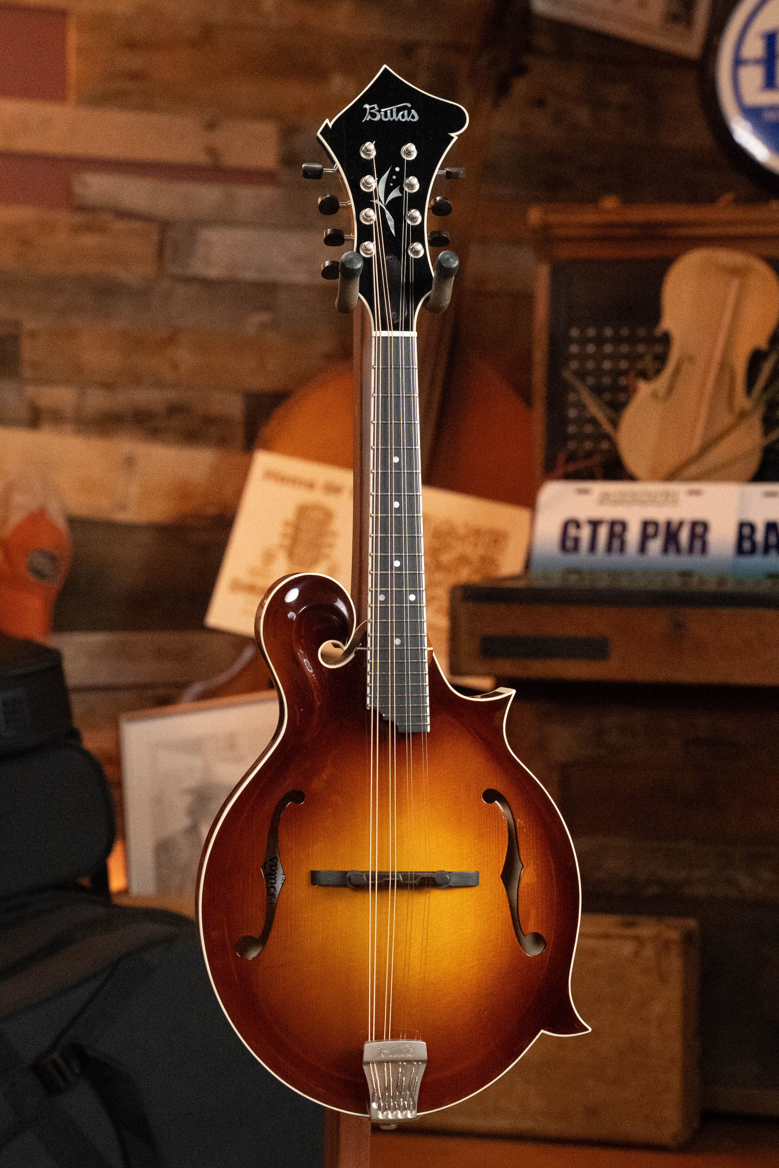 Bulas Carpathian Spruce/Curly Maple Gloss Tobacco Sunburst F-Style Mandolin #6116