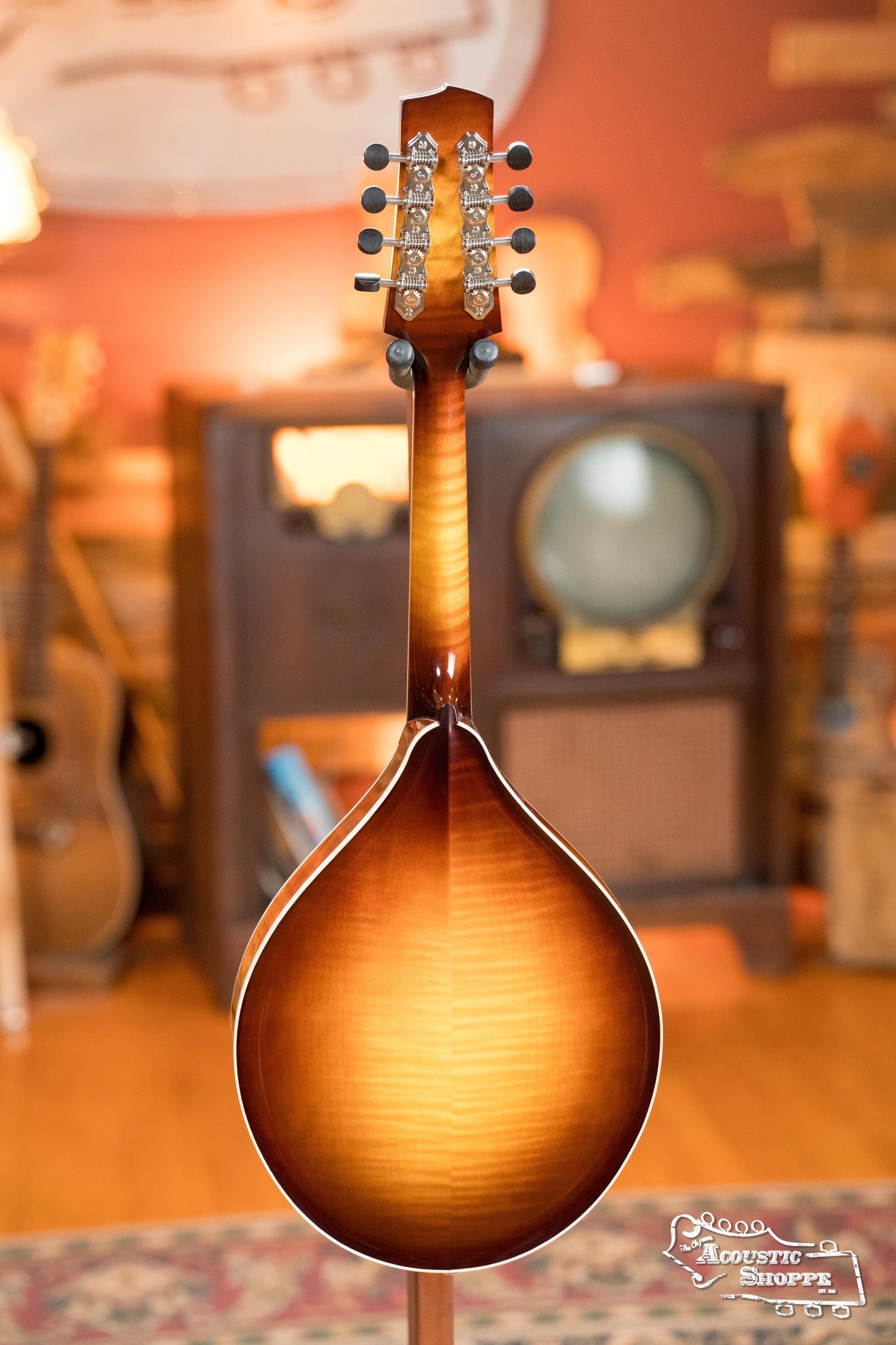 Bulas Carpathian Spruce/Curly Maple Red Cremona Sunburst A-Style Mandolin #1088