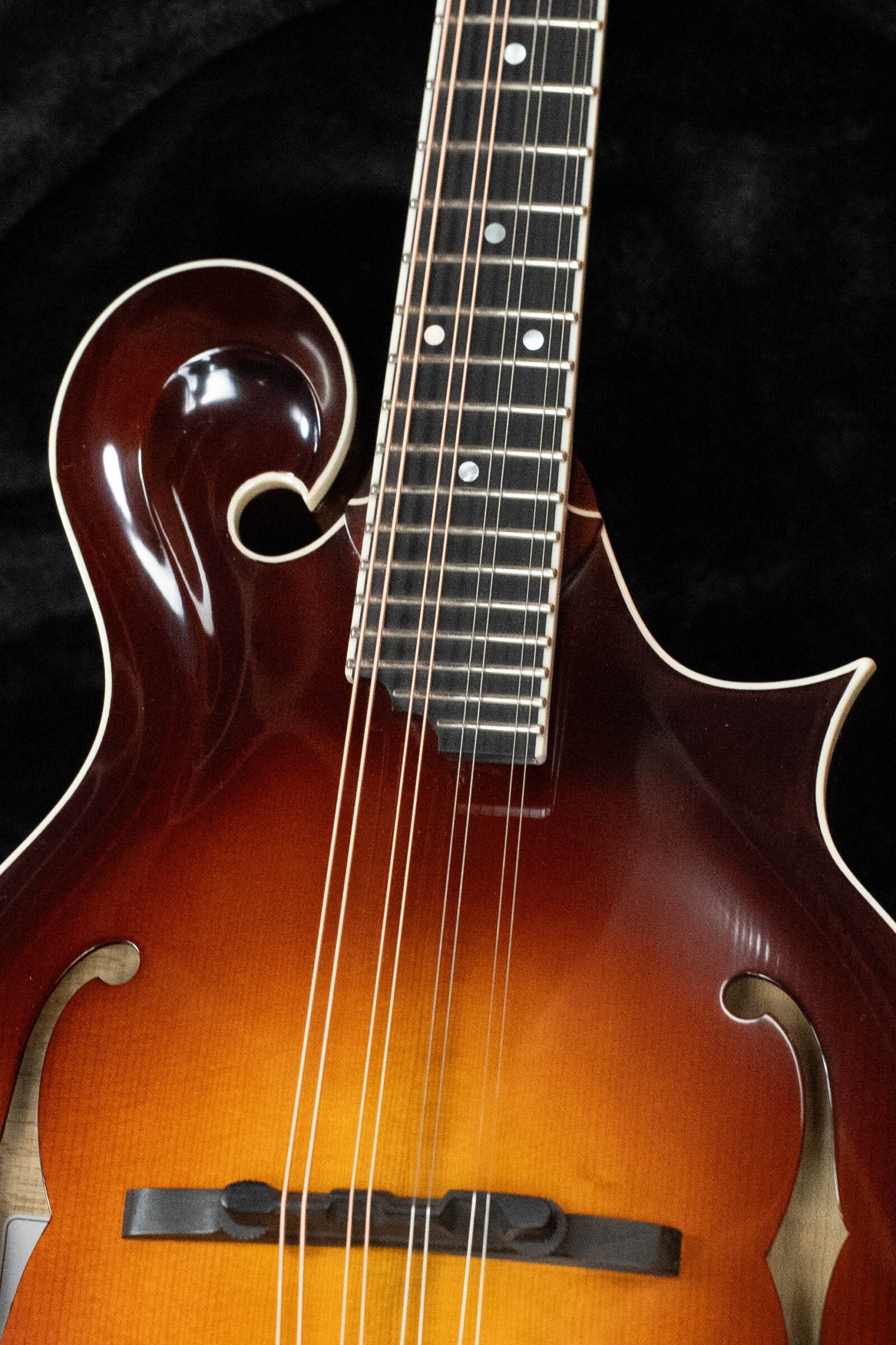 Bulas Standard Carpathian Spruce/Curly Maple Tobacco Gloss Sunburst F-Style Mandolin #5112