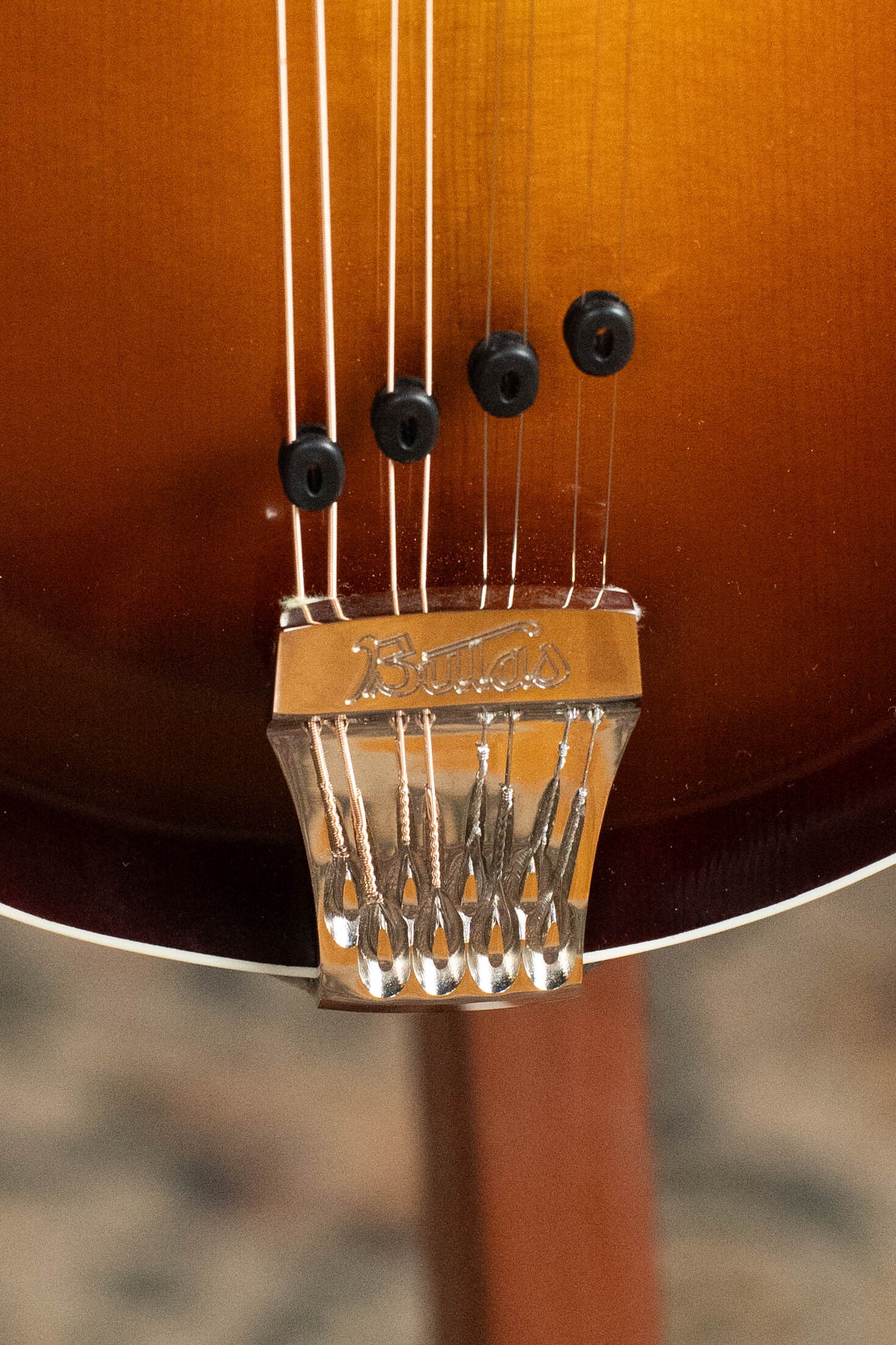 Bulas Standard Carpathian Spruce/Curly Maple Tobacco Gloss Sunburst F-Style Mandolin #5112