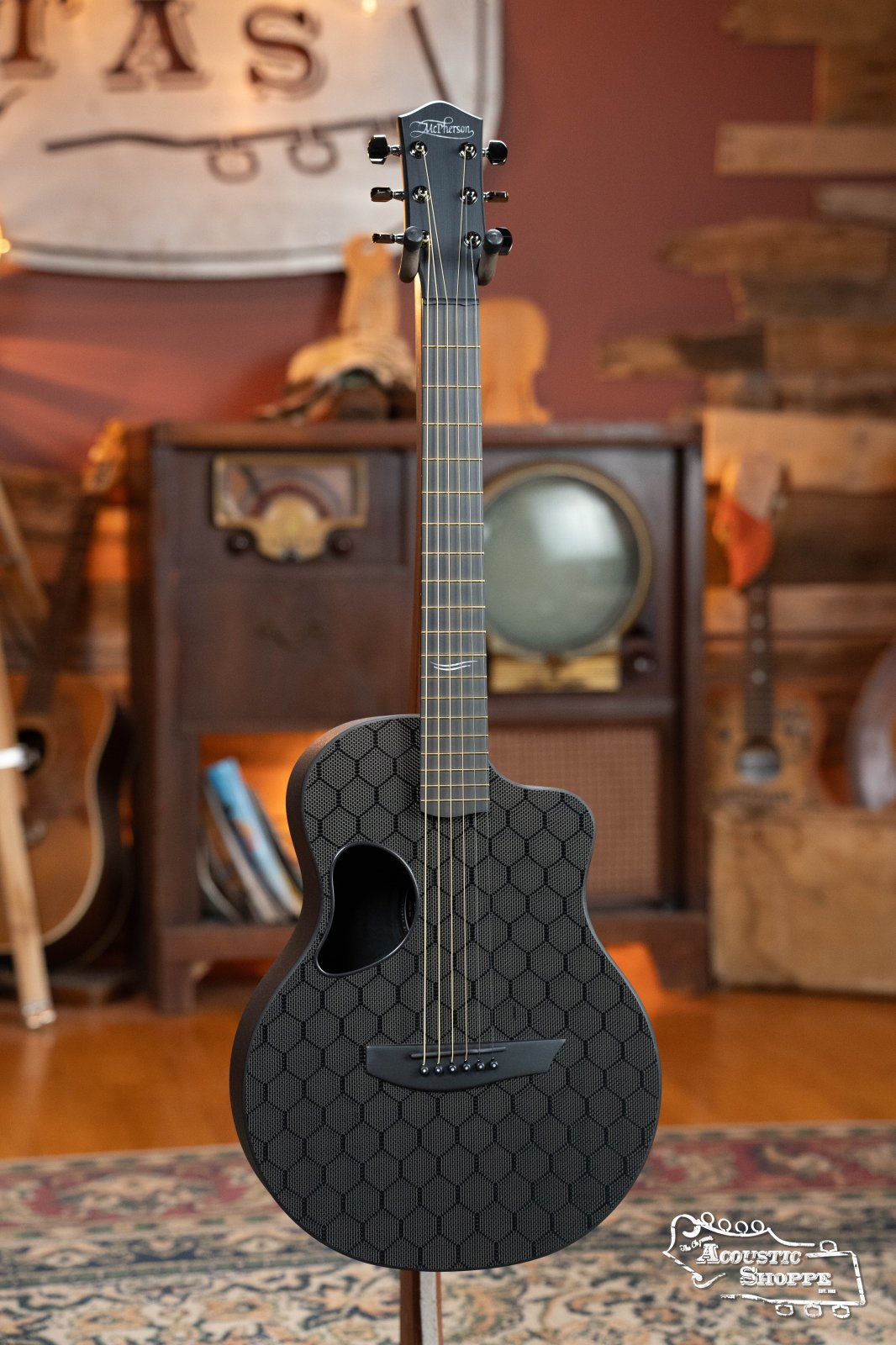McPherson Carbon Fiber Touring Series Blackout Honeycomb Guitar w/L.R. Baggs Element Pickup #2106