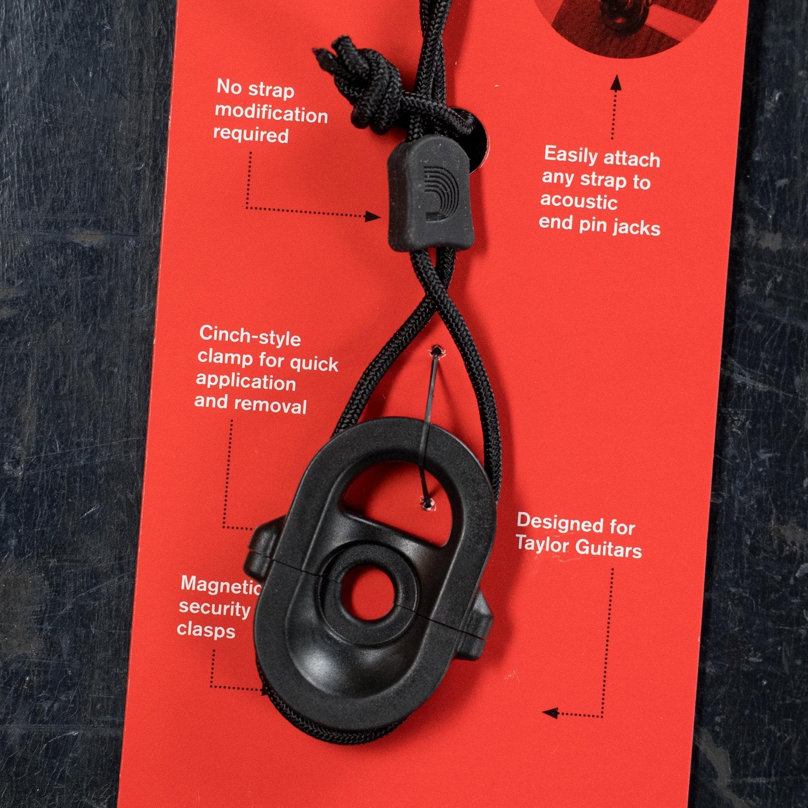 D'Addario PW-AJL-02 CinchFit: Acoustic Jack Lock