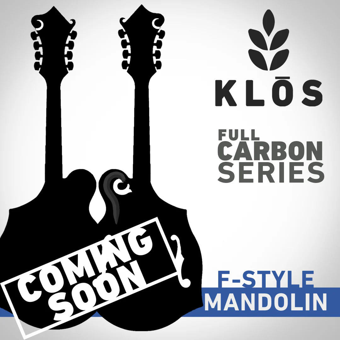 PRE-ORDER DEPOSIT ONLY *New 2026 NAMM Model* KLOS Carbon Timber F-Style Mandolin (Acoustic or w/Pickup)