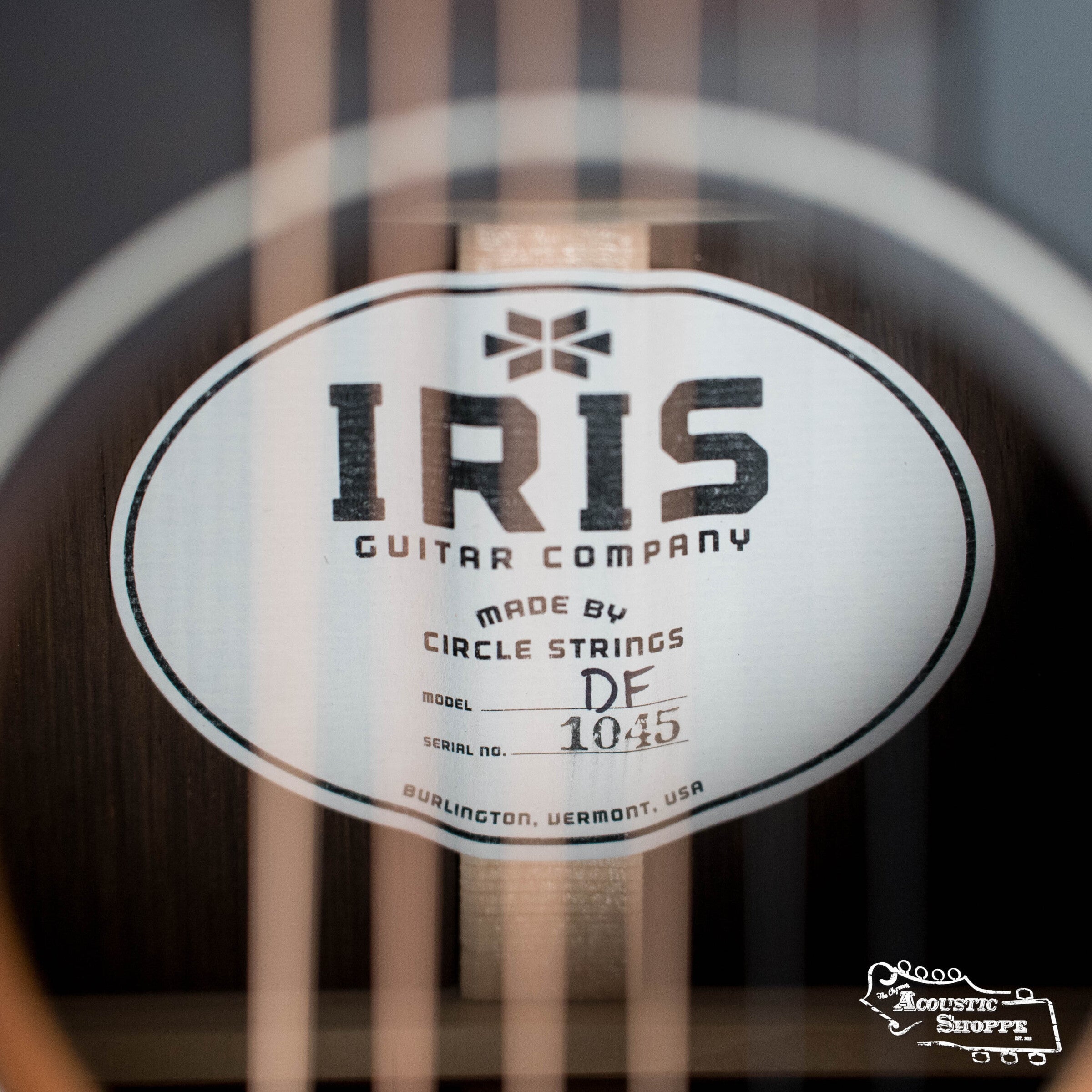 IRIS DF *Custom* Adirondack/Brazilian Burst Slope Shoulder Dreadnought Acoustic Guitar #1045