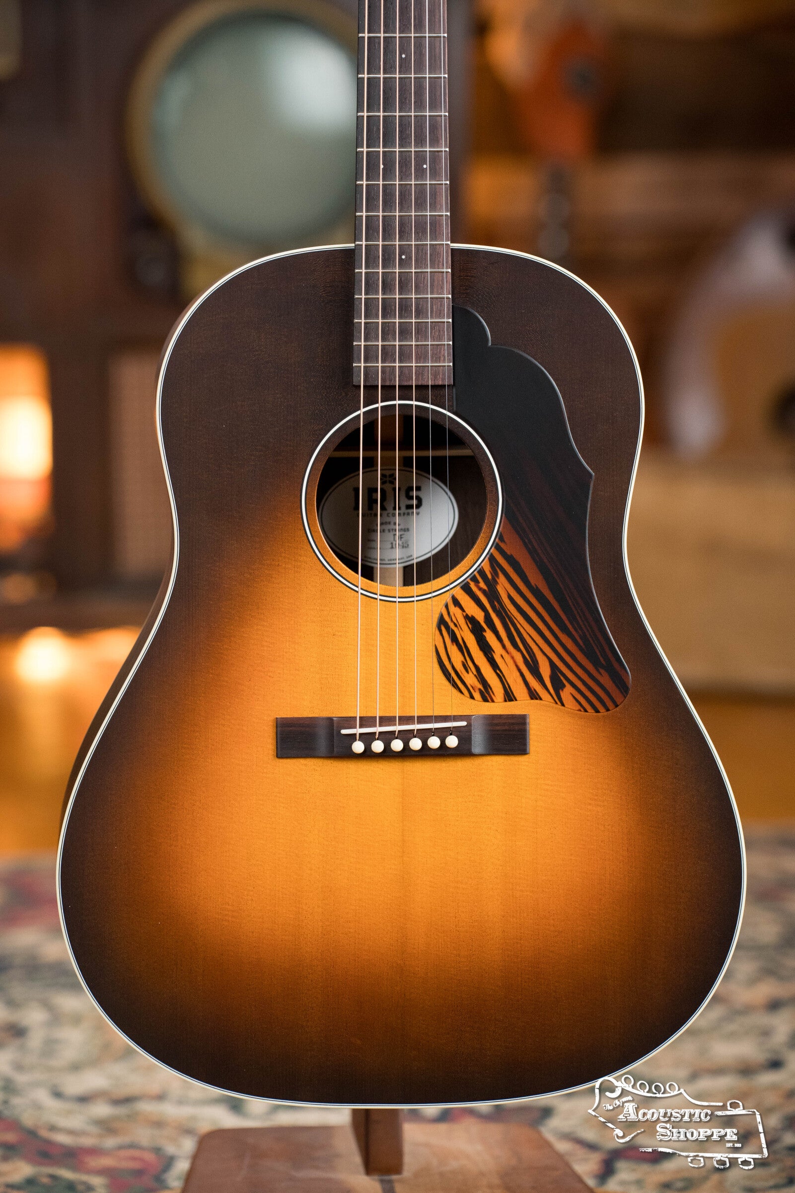 IRIS DF *Custom* Adirondack/Brazilian Burst Slope Shoulder Dreadnought Acoustic Guitar #1045