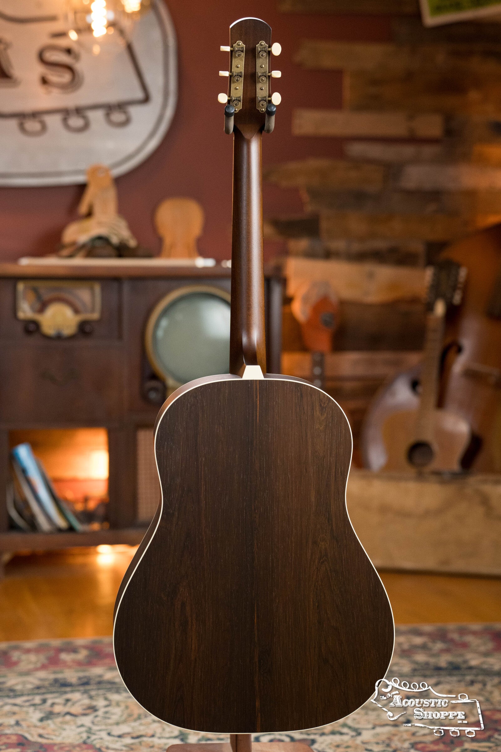 IRIS DF *Custom* Adirondack/Brazilian Burst Slope Shoulder Dreadnought Acoustic Guitar #1045