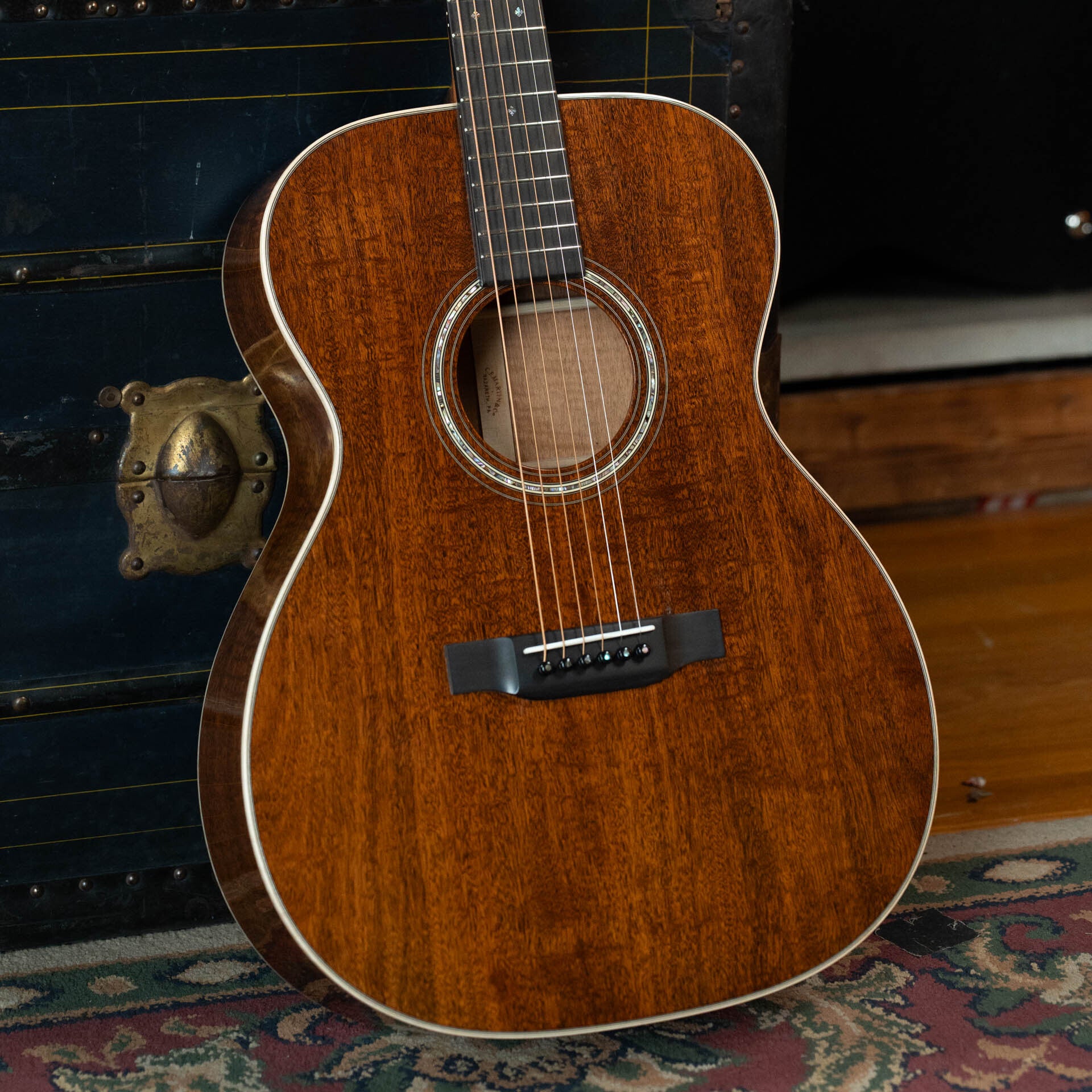 Martin Custom Shop OOO-17 Style All Flamed Mahogany 14th Fret Acoustic Guitar #6198
