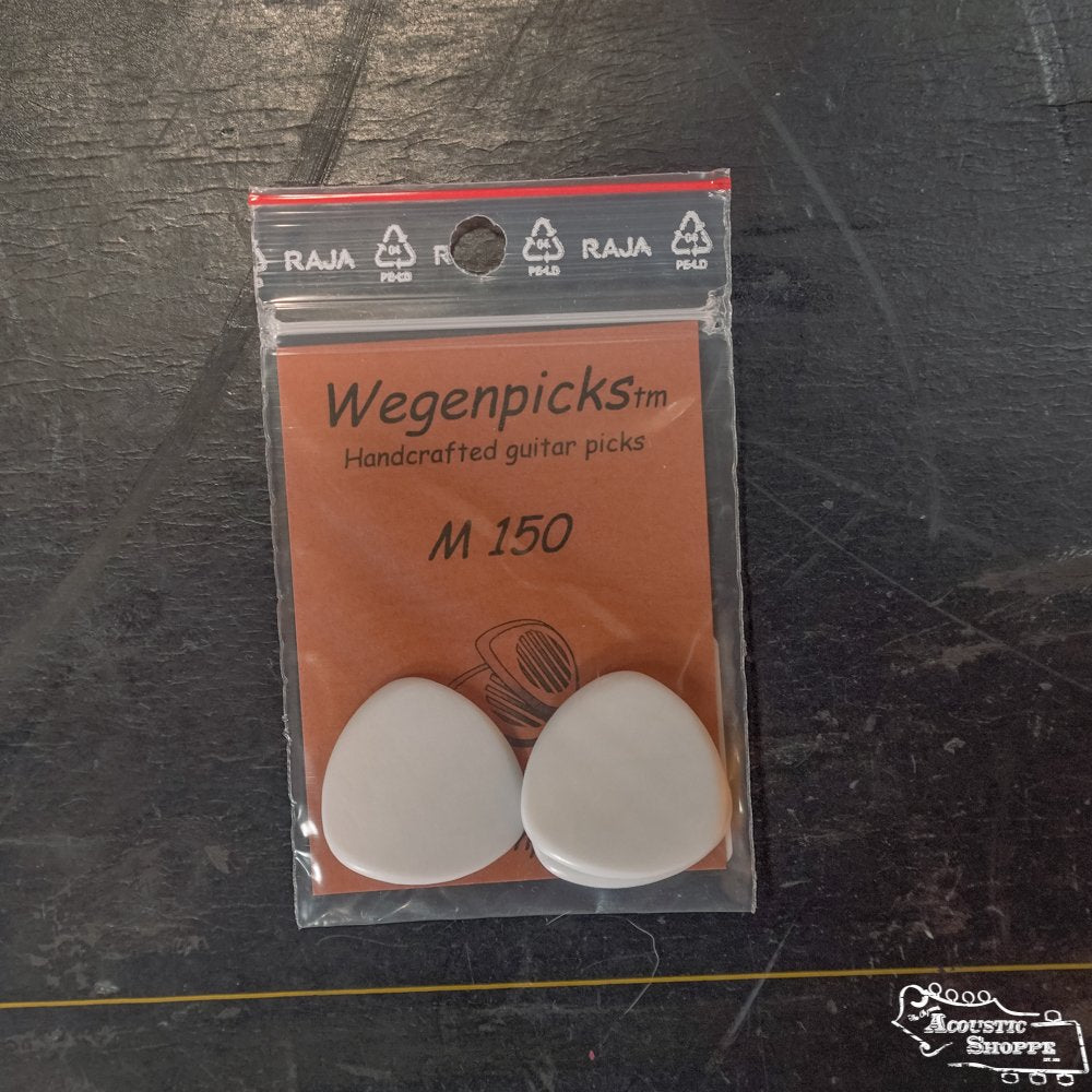 Wegen M150 Triangular Mandolin Pick - Pack of 3, White, 1.5 mm