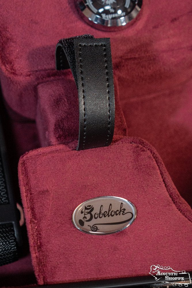 Bobelock Arrow Black/Wine F-Style Fiberglass Mandolin Case