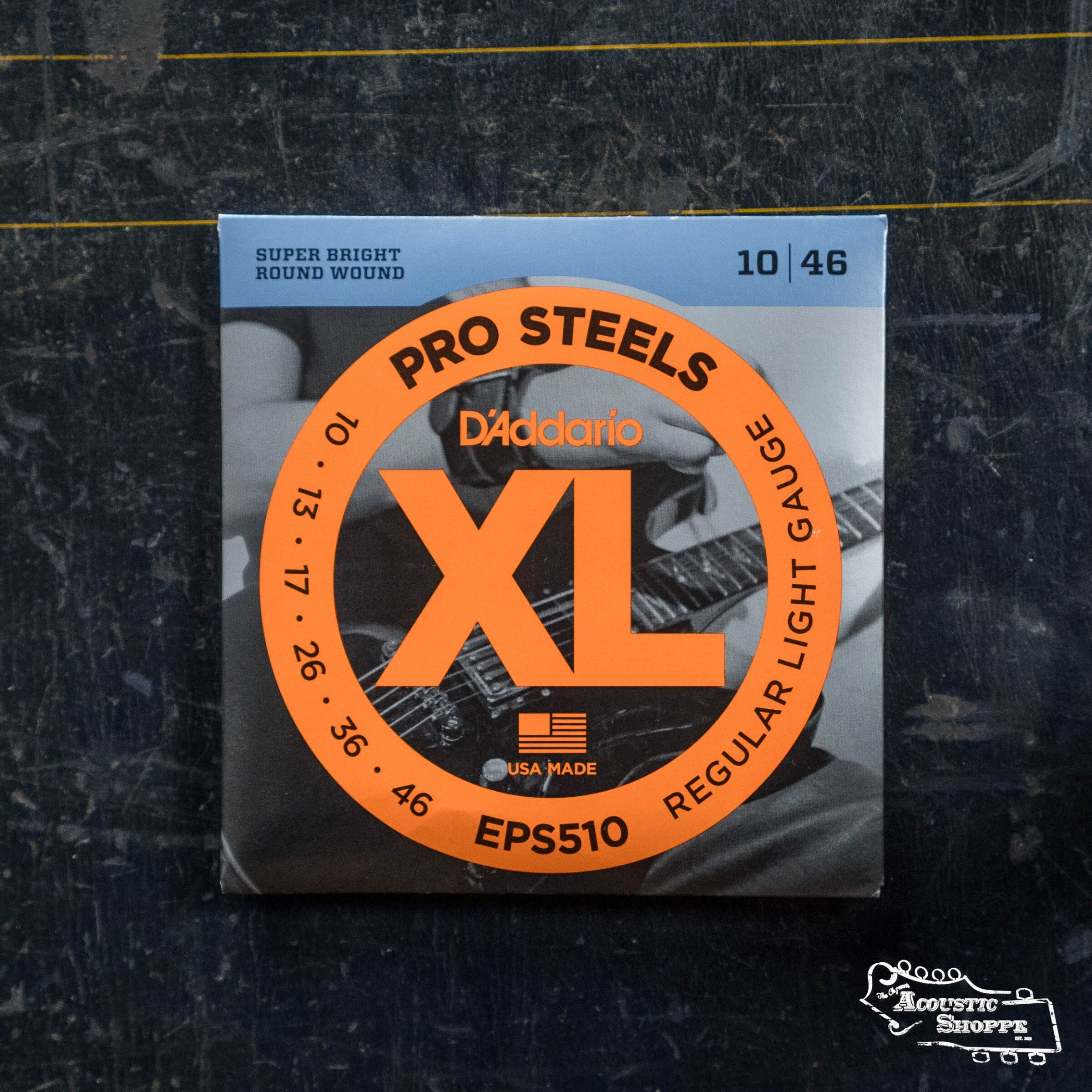 D'Addario EPS510 ProSteels Electric Guitar Strings, Regular Light, 10-46