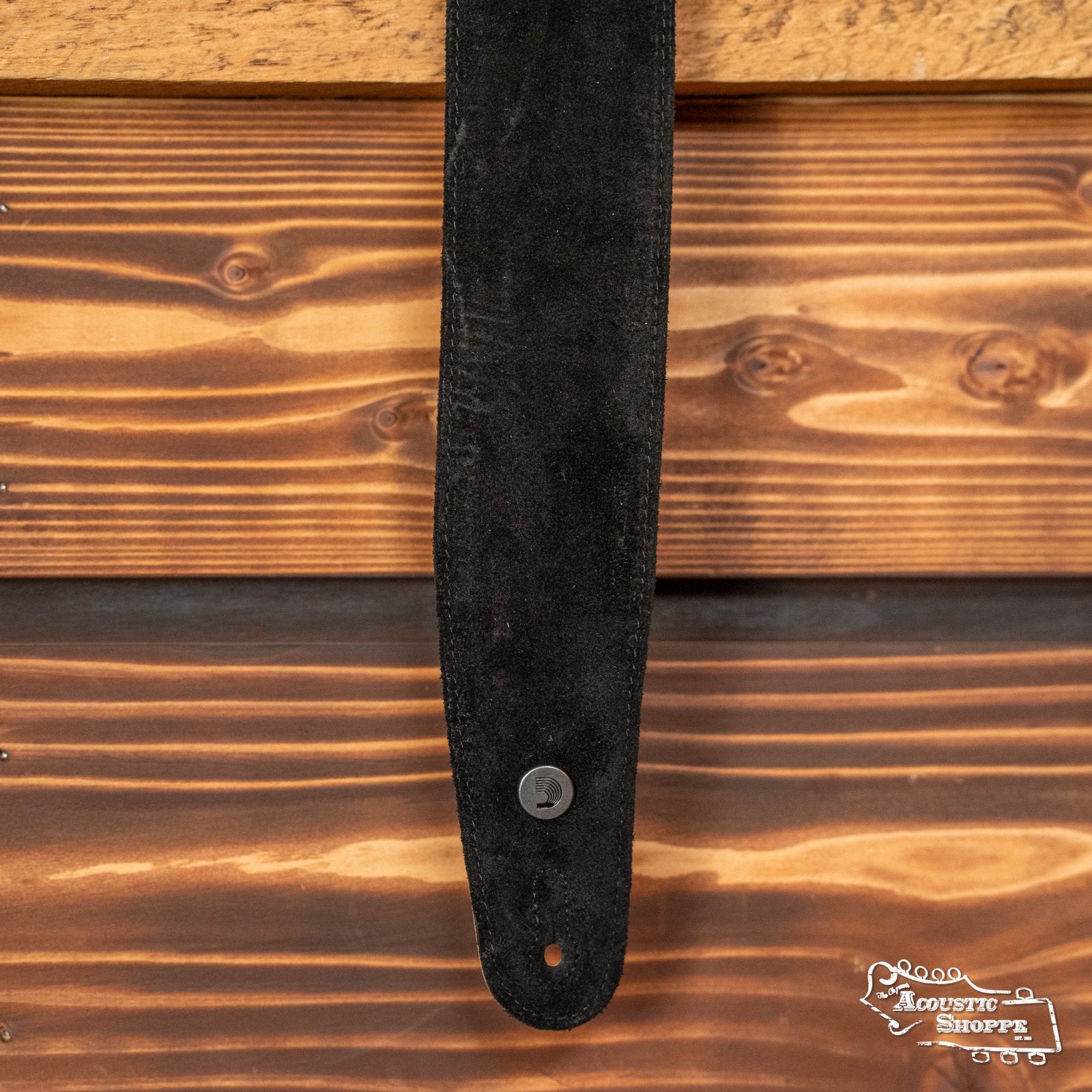 D'Addario 25SS00-DX Suede Guitar Strap - Black