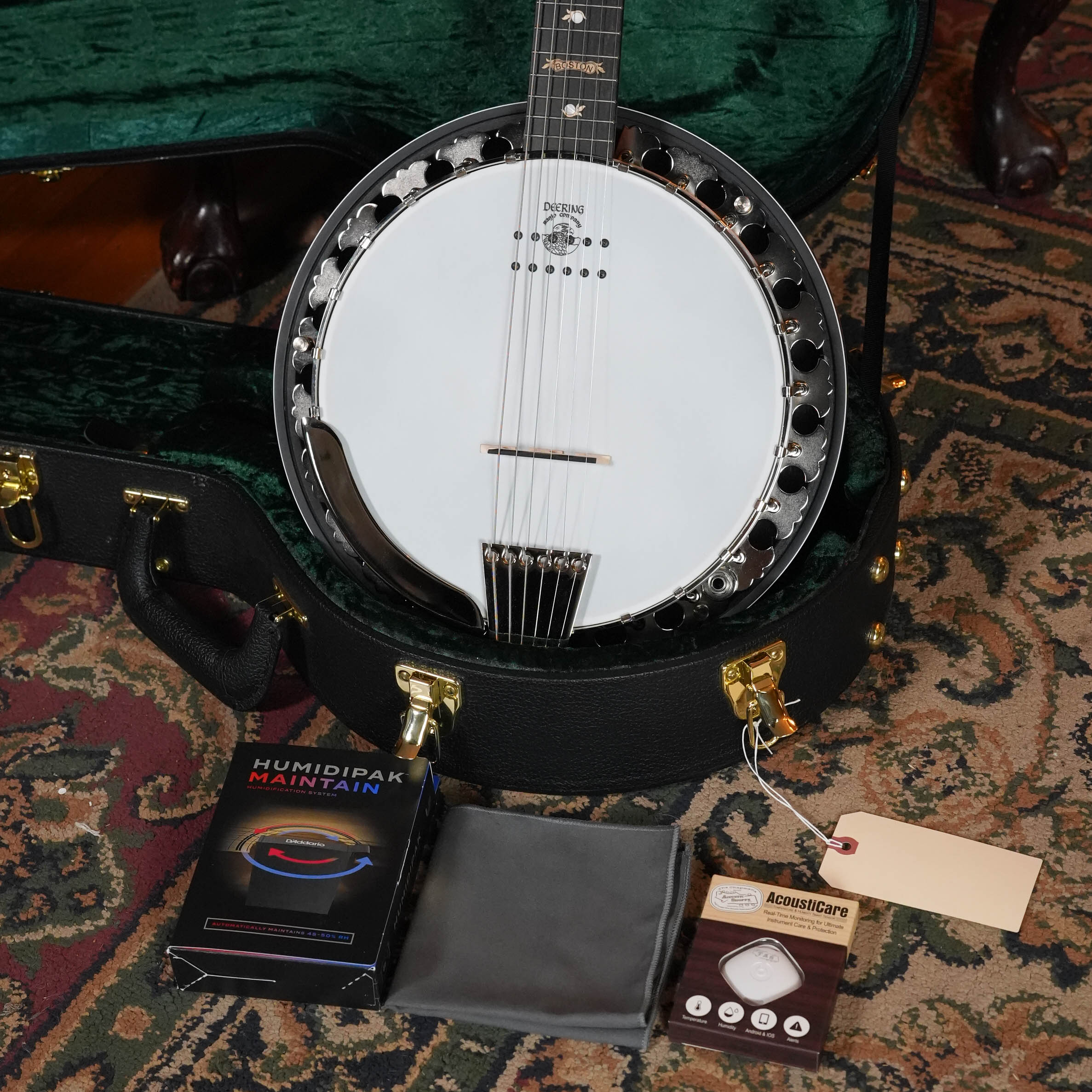Deering Boston 6 String Banjo W/ Kavanjo Pickup #BE21