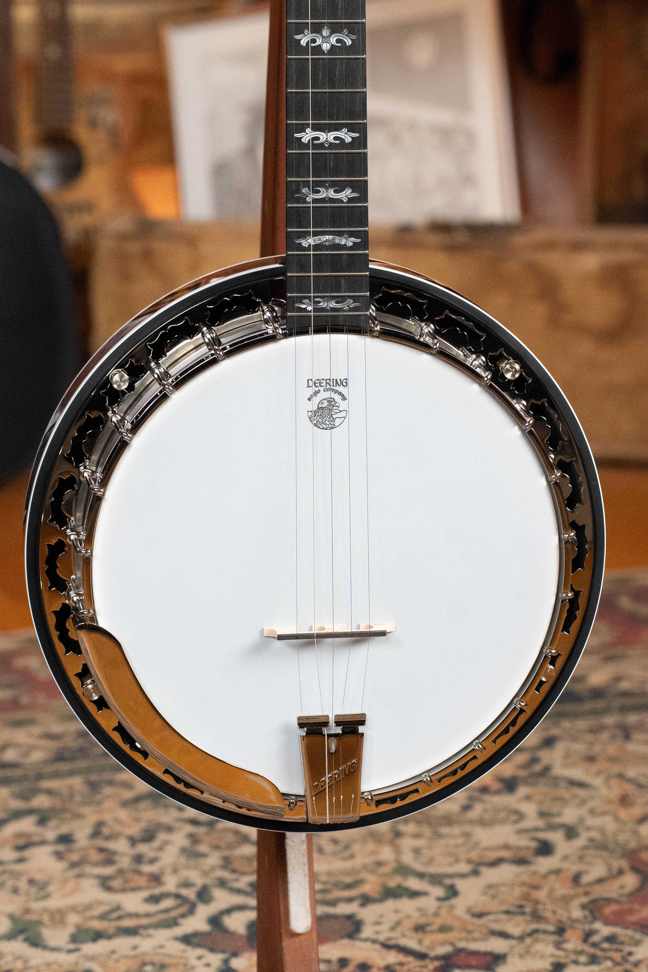Deering Eagle II 5-String Resonator Banjo w/Spikes Installed #2259