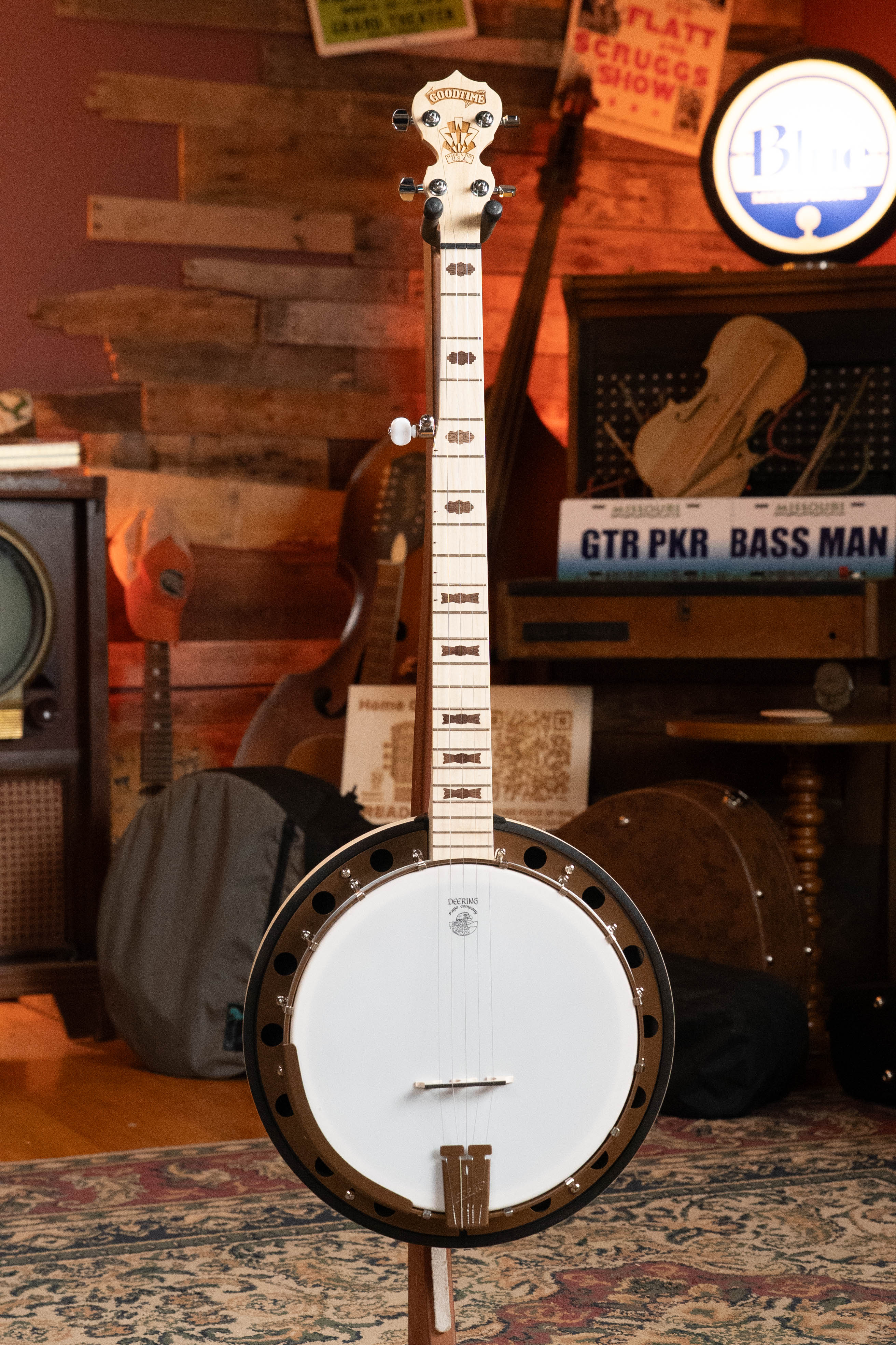 Deering Goodtime Two 5 String Resonator Banjo w/Spikes Installed #2516