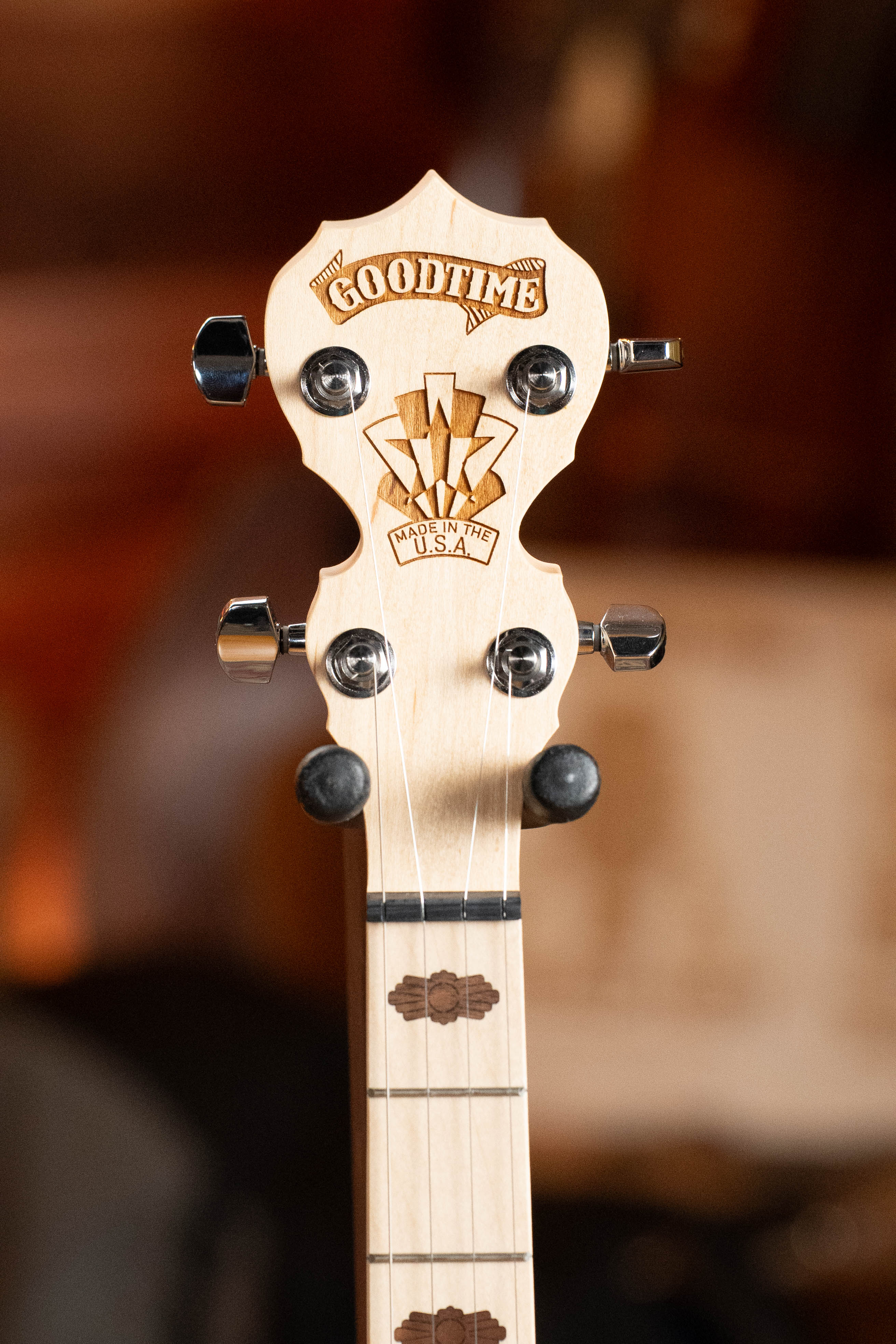 Deering Goodtime Two 5 String Resonator Banjo w/Spikes Installed #2516