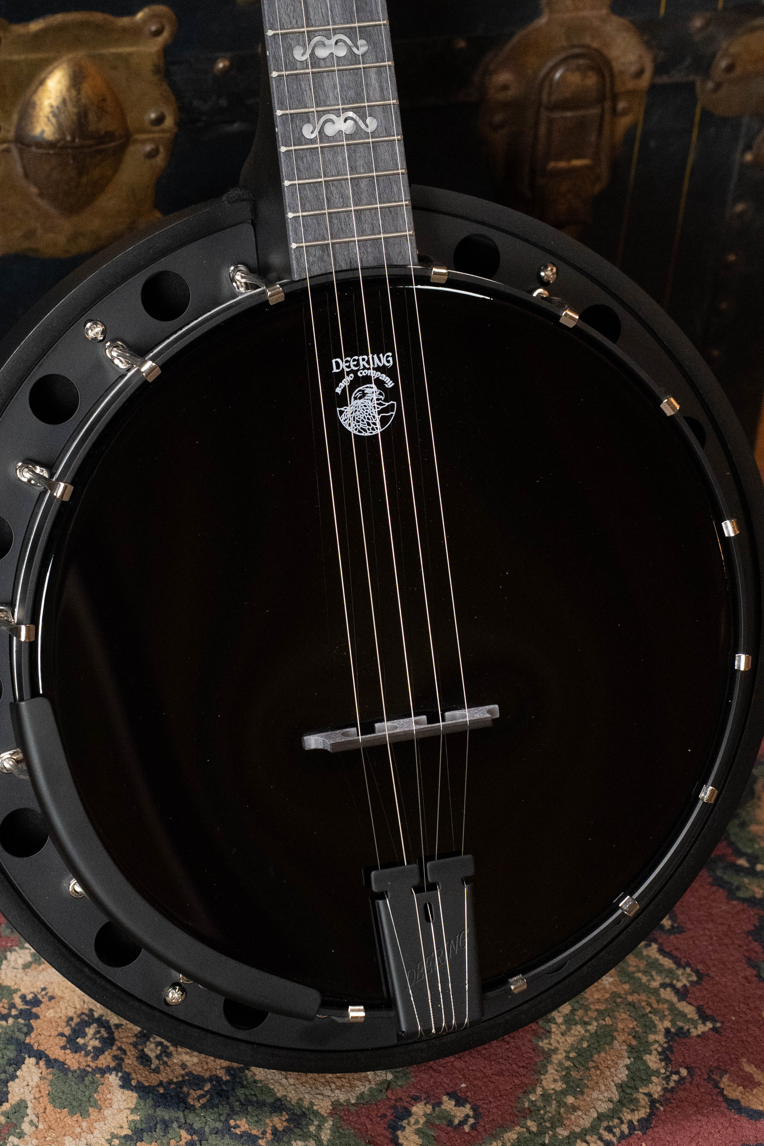 Deering Goodtime "BlackGrass" 5-String Banjo w/Resonator & Spikes Installed #4252
