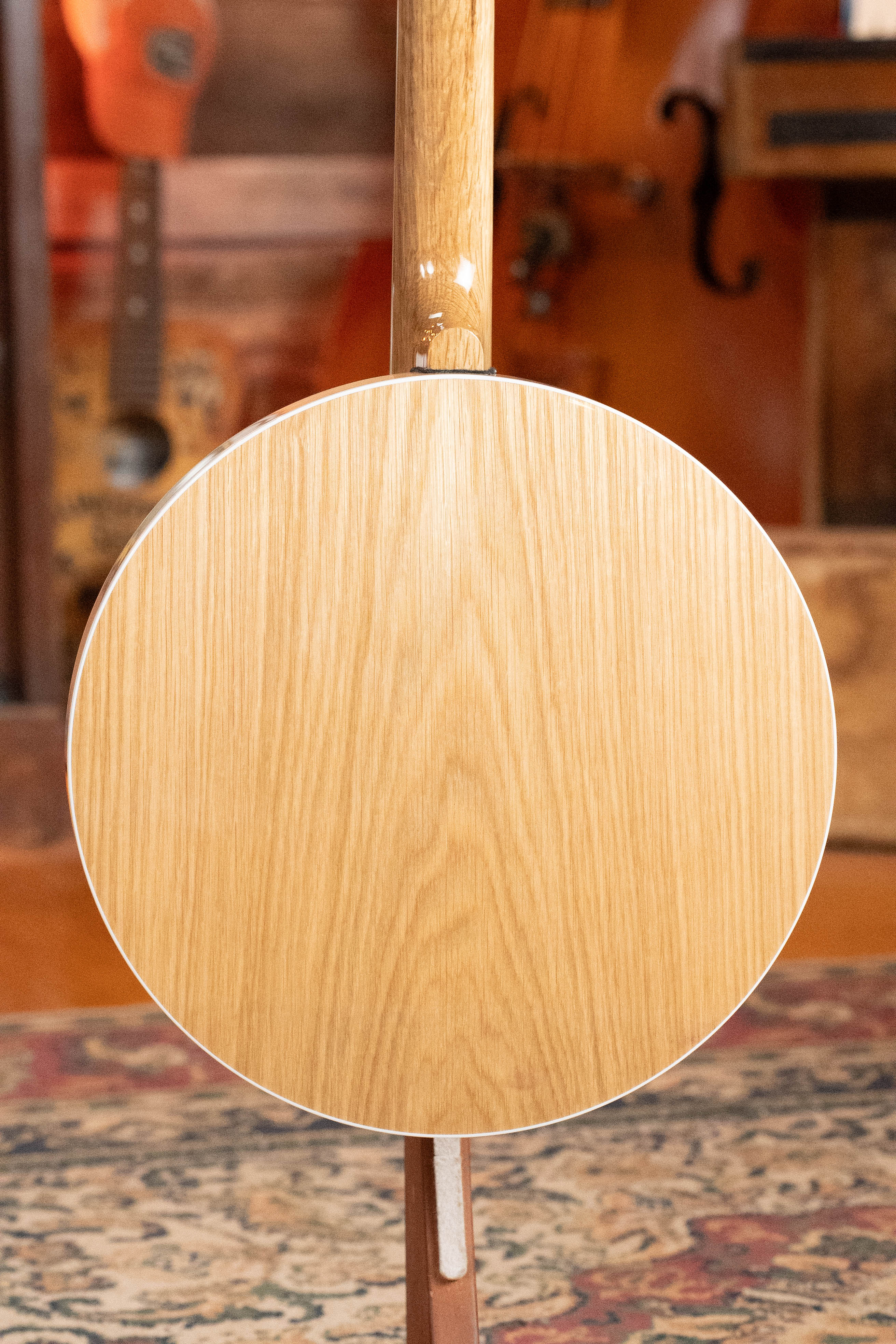 Deering White Lotus 5-String Resonator Banjo w/Spikes Installed #BB44