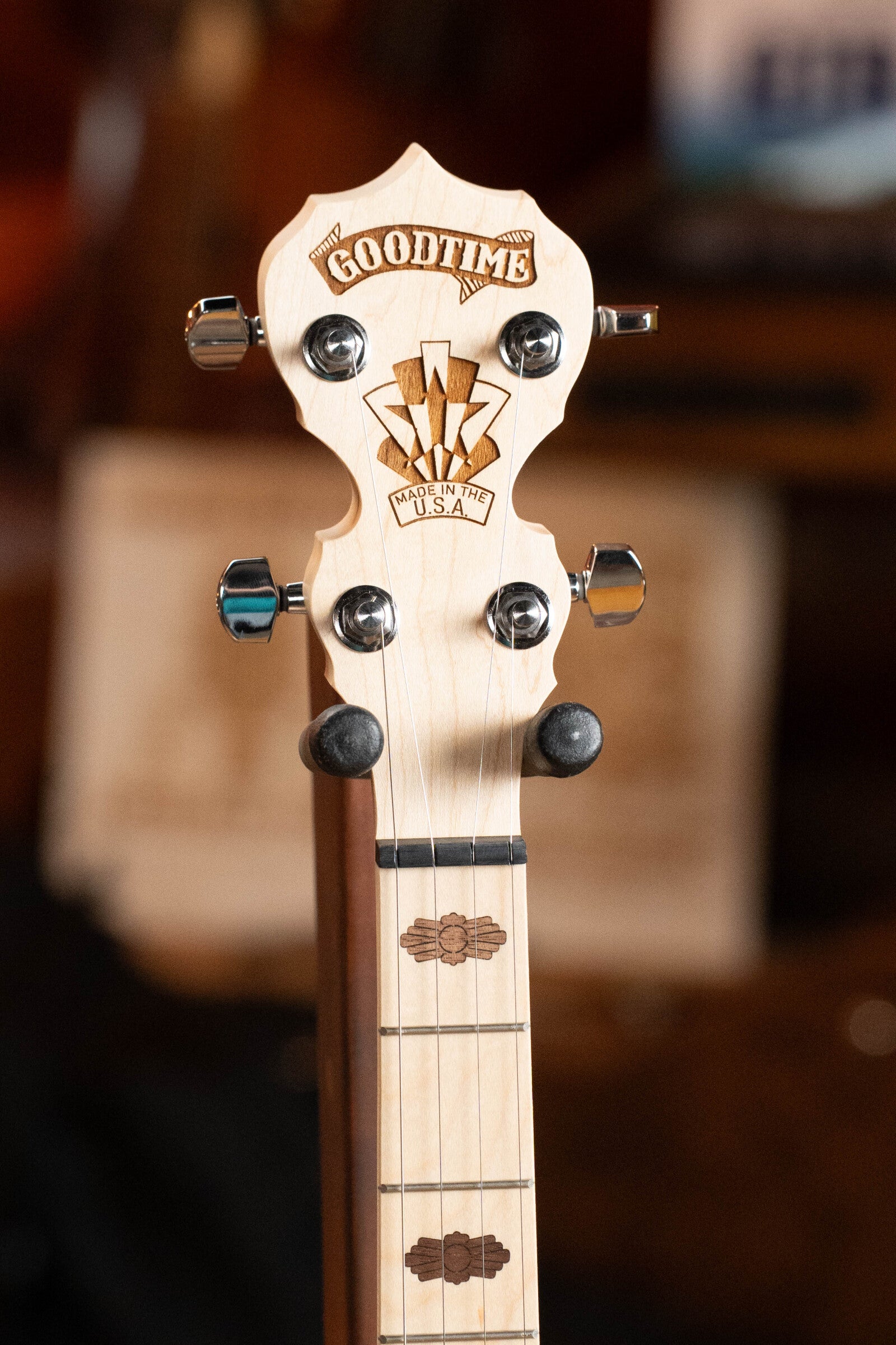 Deering Goodtime Two 5 String Resonator Banjo w/Spikes Installed #2515