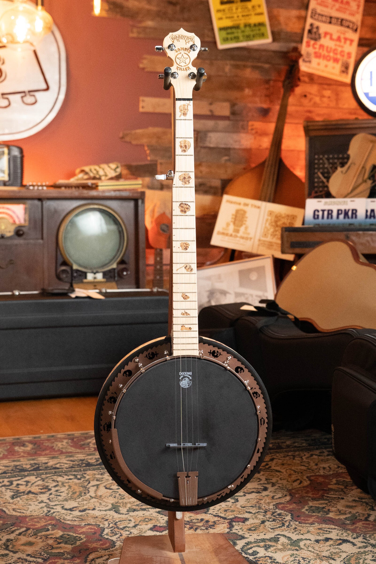 Deering Goodtime Zombie Killer III 5-String Resonator Banjo w/Spikes Installed #4251