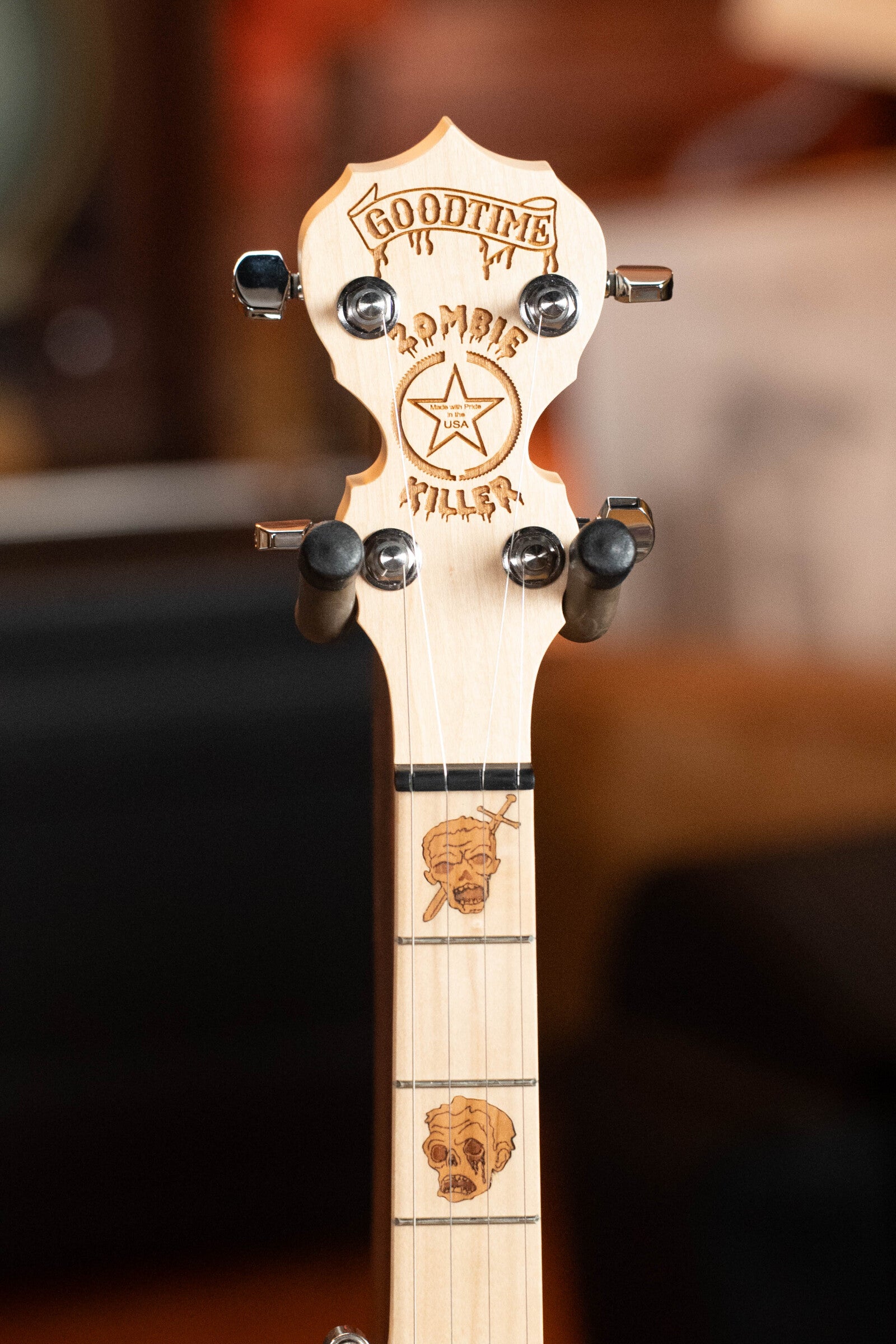 Deering Goodtime Zombie Killer III 5-String Resonator Banjo w/Spikes Installed #4251