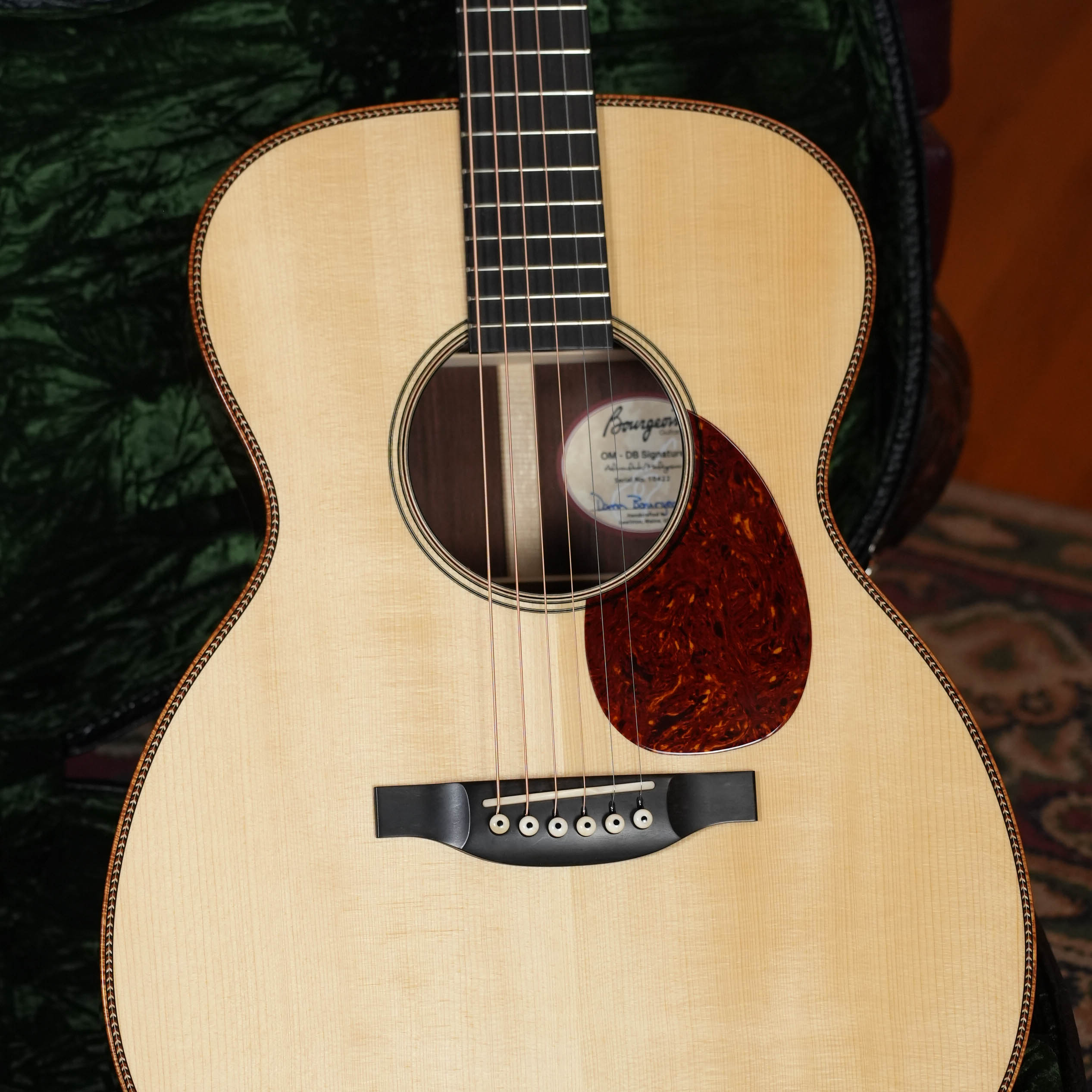 *Dread-Not Certified Used* 2024 Bourgeois Custom Large Soundhole Signature OM Adirondack/Perfect Quarter-Sawn Madagascar Rosewood LSDBS-OM w/ K&K Pickup #0422