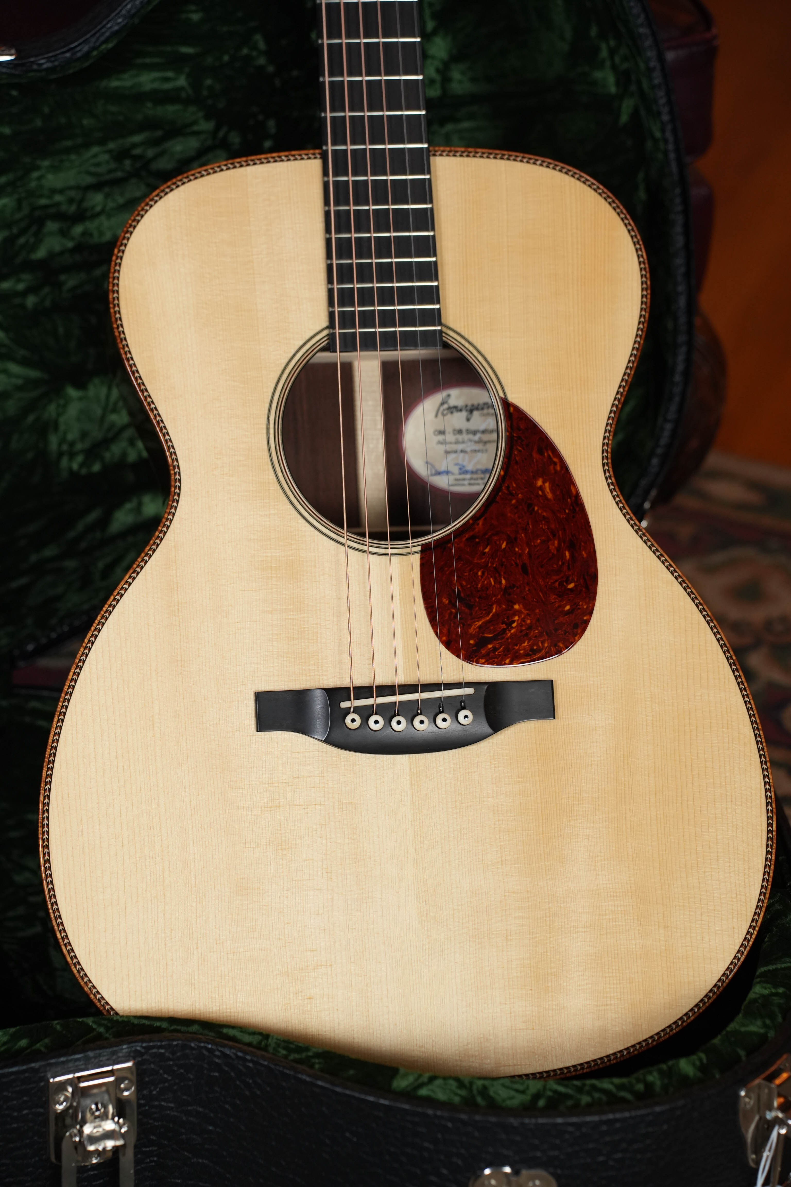 *Dread-Not Certified Used* 2024 Bourgeois Custom Large Soundhole Signature OM Adirondack/Perfect Quarter-Sawn Madagascar Rosewood LSDBS-OM w/ K&K Pickup #0422