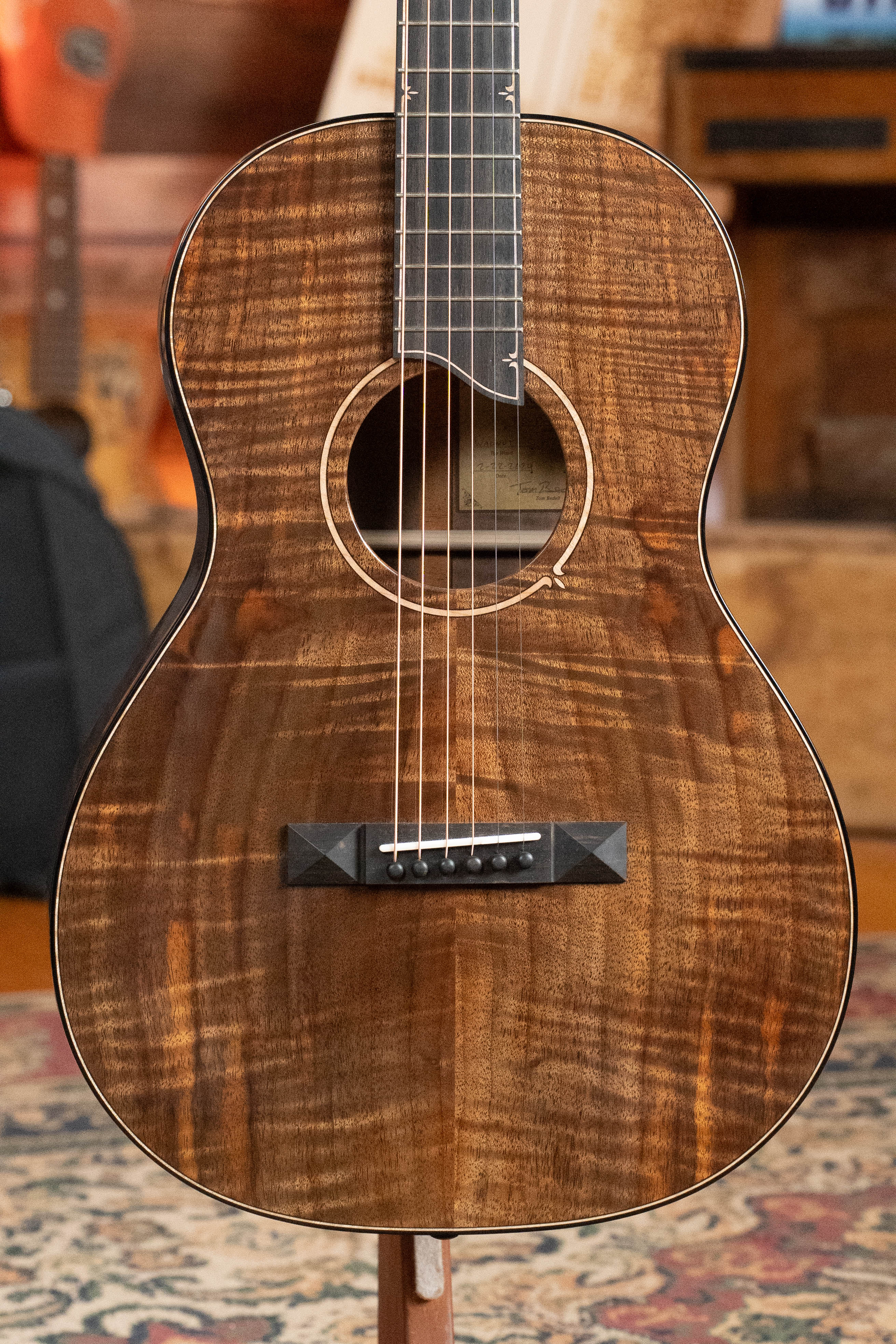 *Dread-Not Certified Used* Bedell Limited Edition Fireside Parlor All Walnut Acoustic Guitar #3020