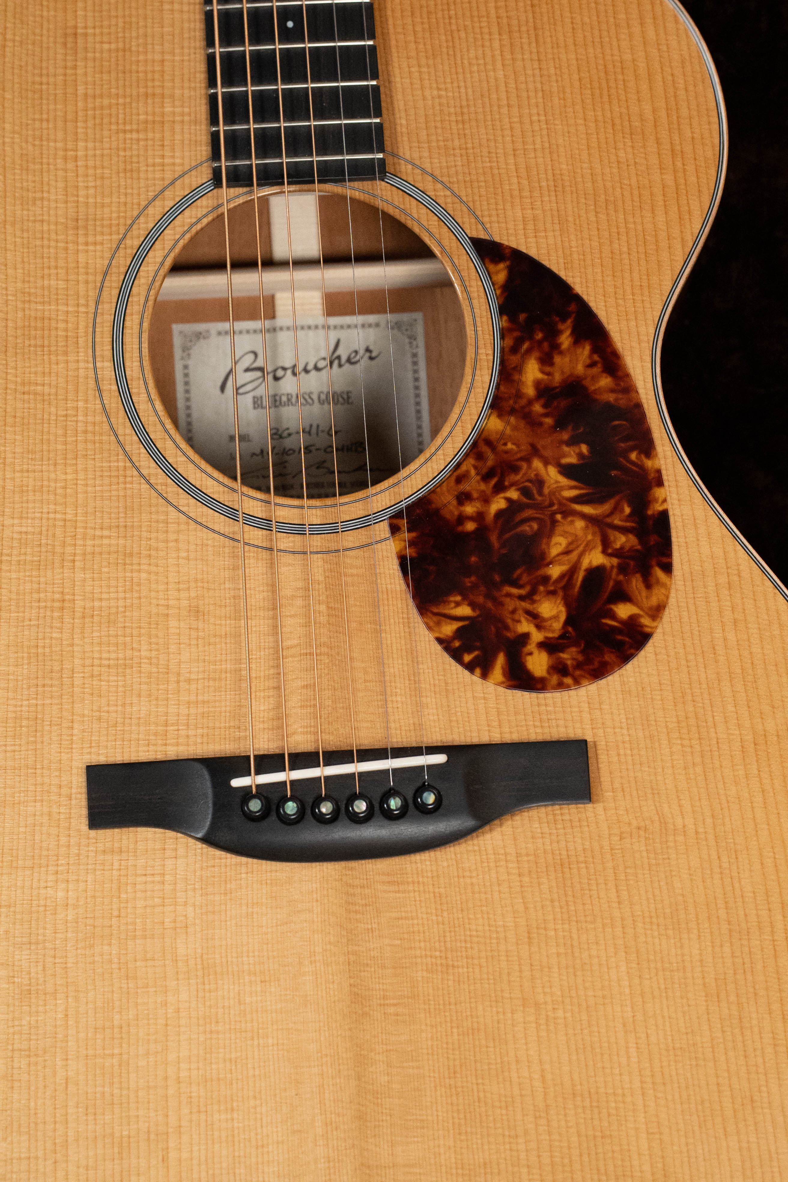 *Dread-Not Certified Used* Boucher BG-41-G Bluegrass Goose Series Gold Torrefied Adirondack/Mahogany OM Guitar w/K&K Pickup #1015