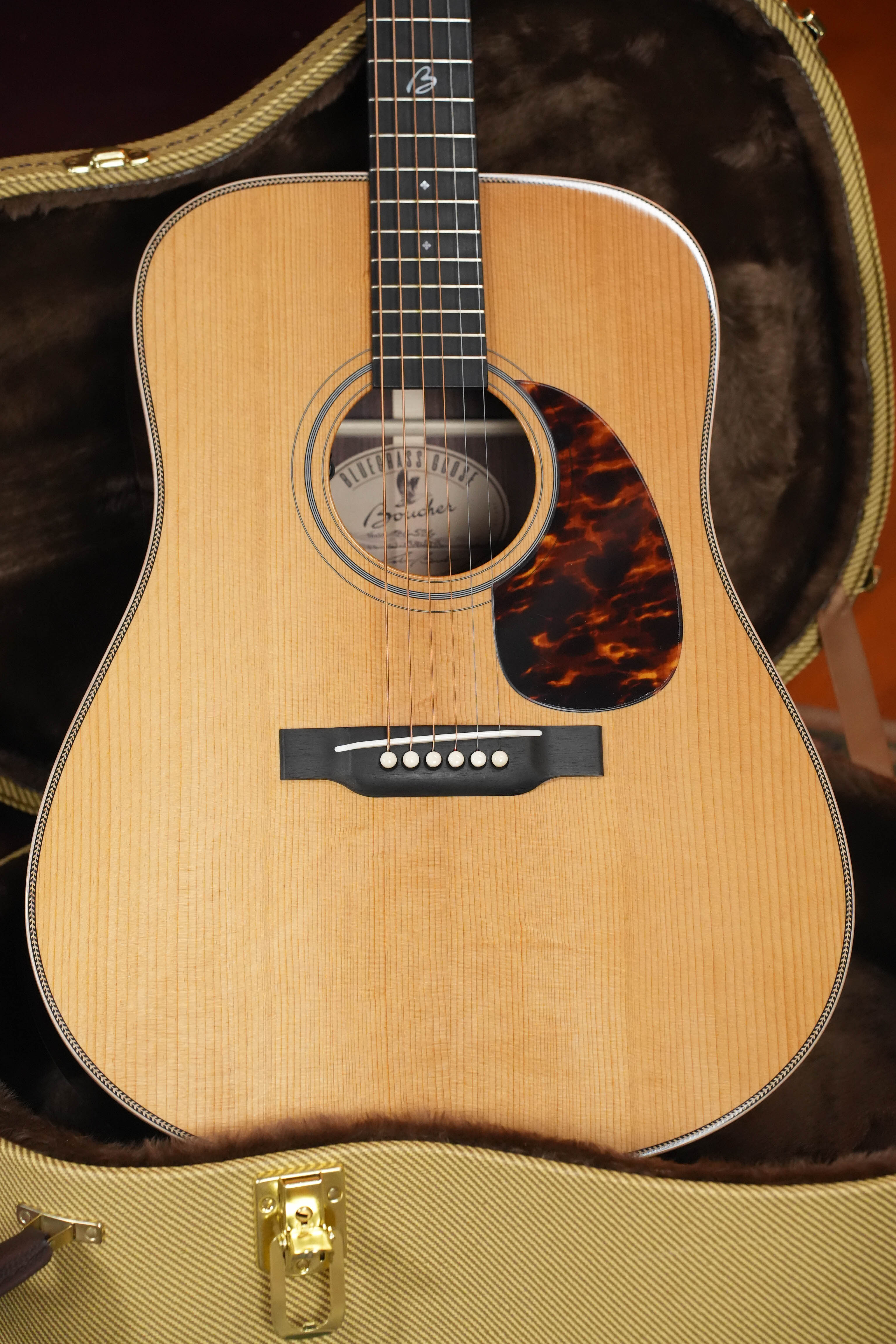 *Dread-Not Certified Used* Boucher BG-52-G Torrefied Adirondack/Rosewood Bluegrass Goose Gold Pack Dreadnought w/ K&K Pure Mini #1394