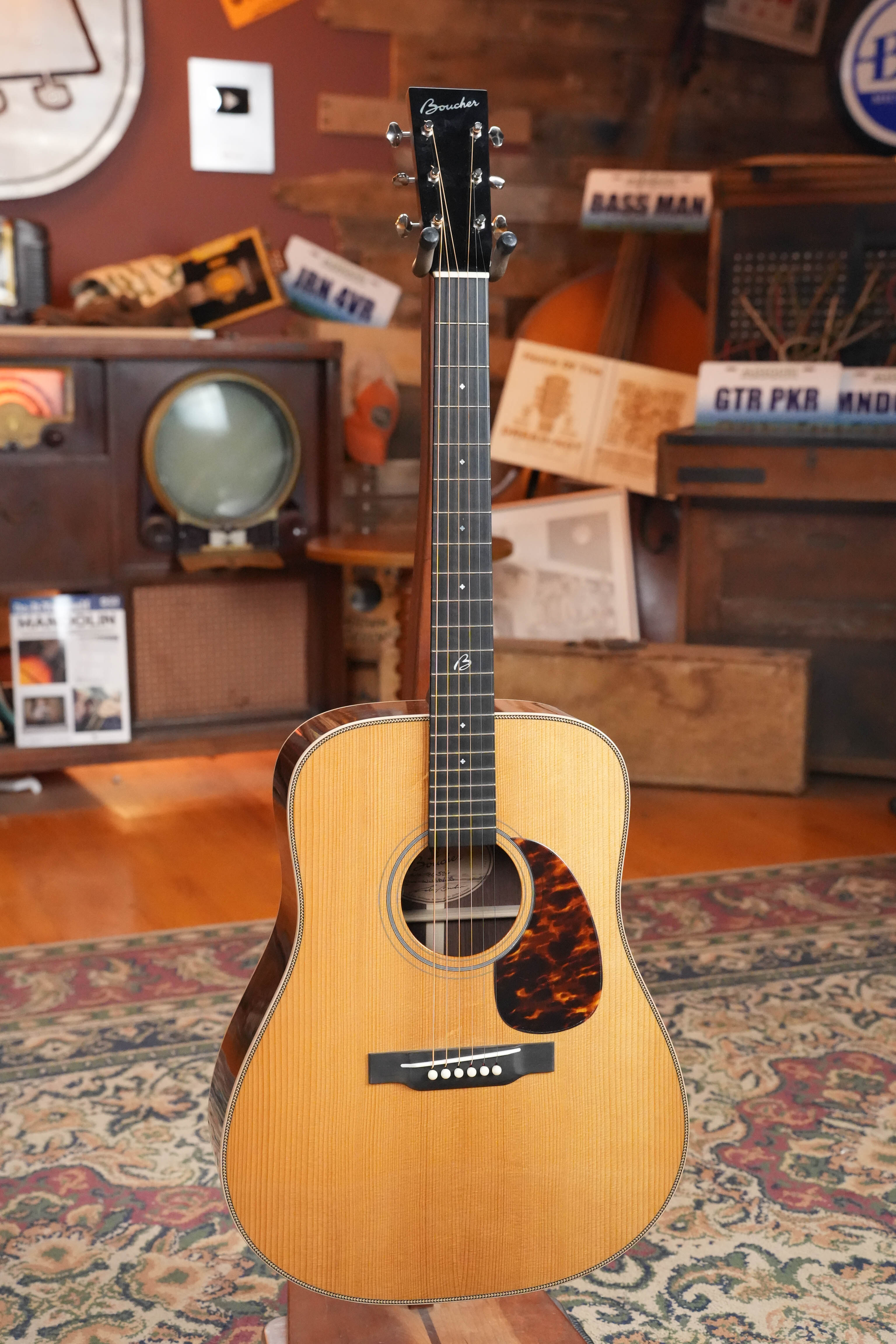 *Dread-Not Certified Used* Boucher BG-52-G Torrefied Adirondack/Rosewood Bluegrass Goose Gold Pack Dreadnought w/ K&K Pure Mini #1394