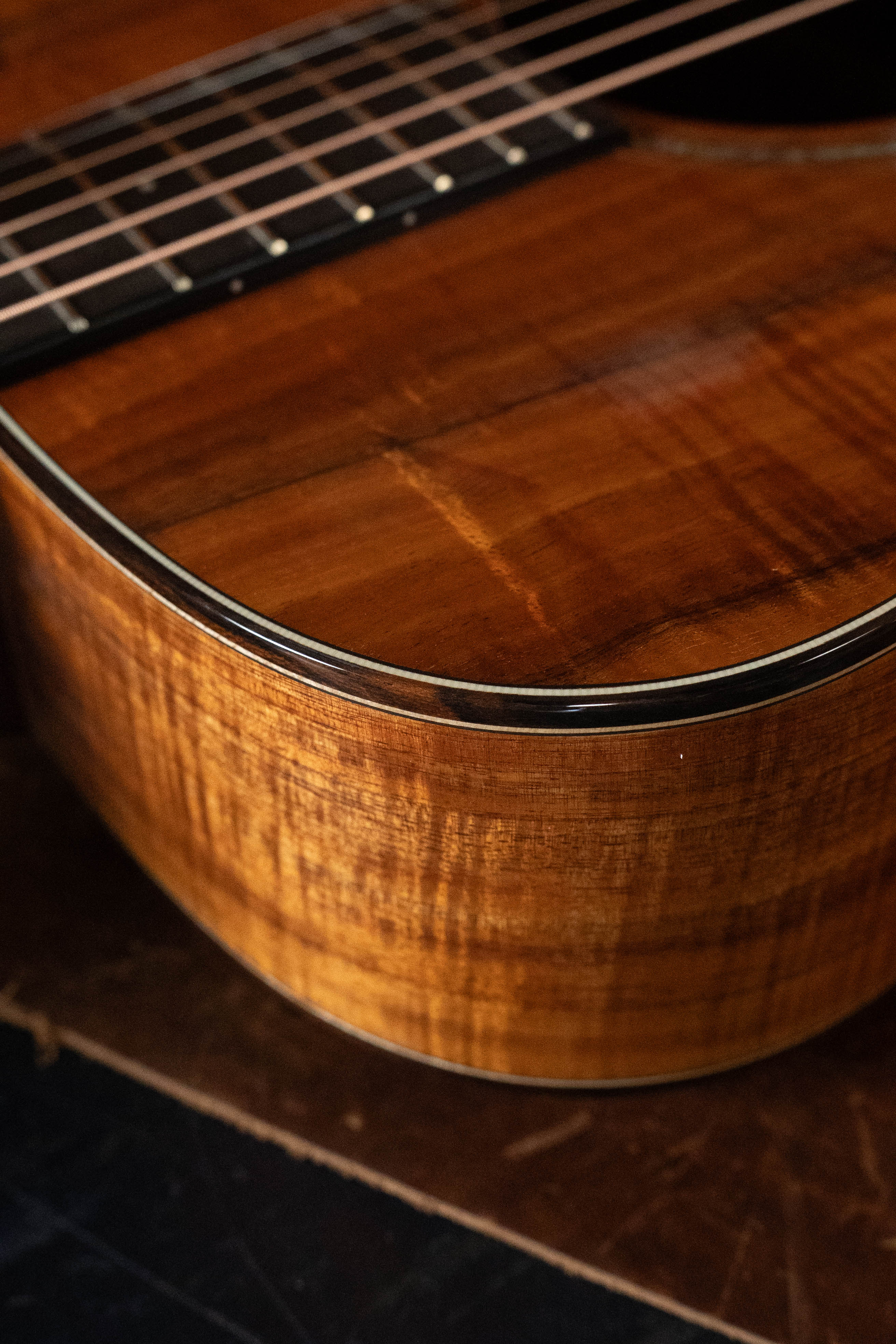 *Dread-Not Certified Used* Bourgeois Custom Built OO-12 Coupe All Figured Koa 12-Fret Acoustic Guitar #0200