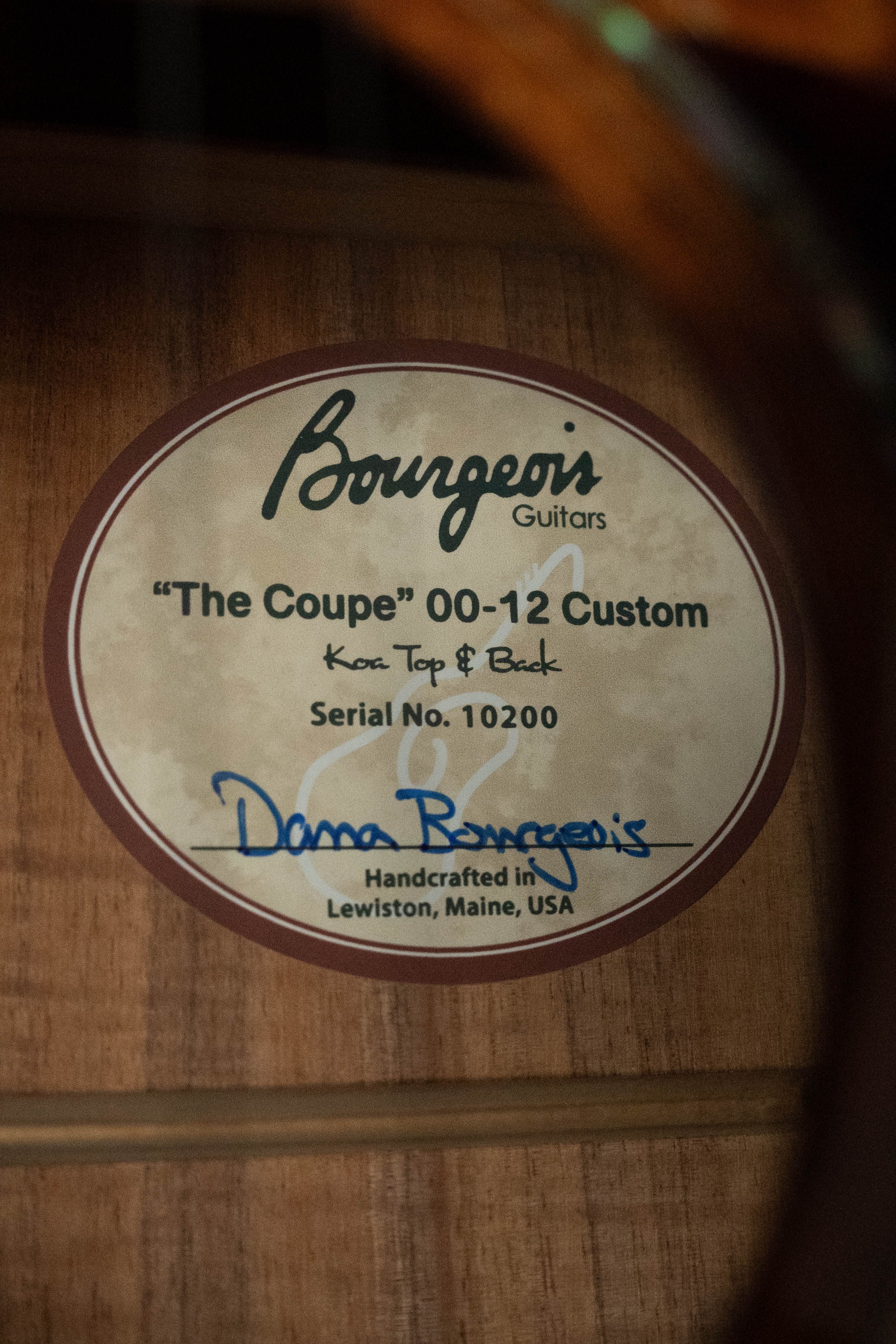 *Dread-Not Certified Used* Bourgeois Custom Built OO-12 Coupe All Figured Koa 12-Fret Acoustic Guitar #0200