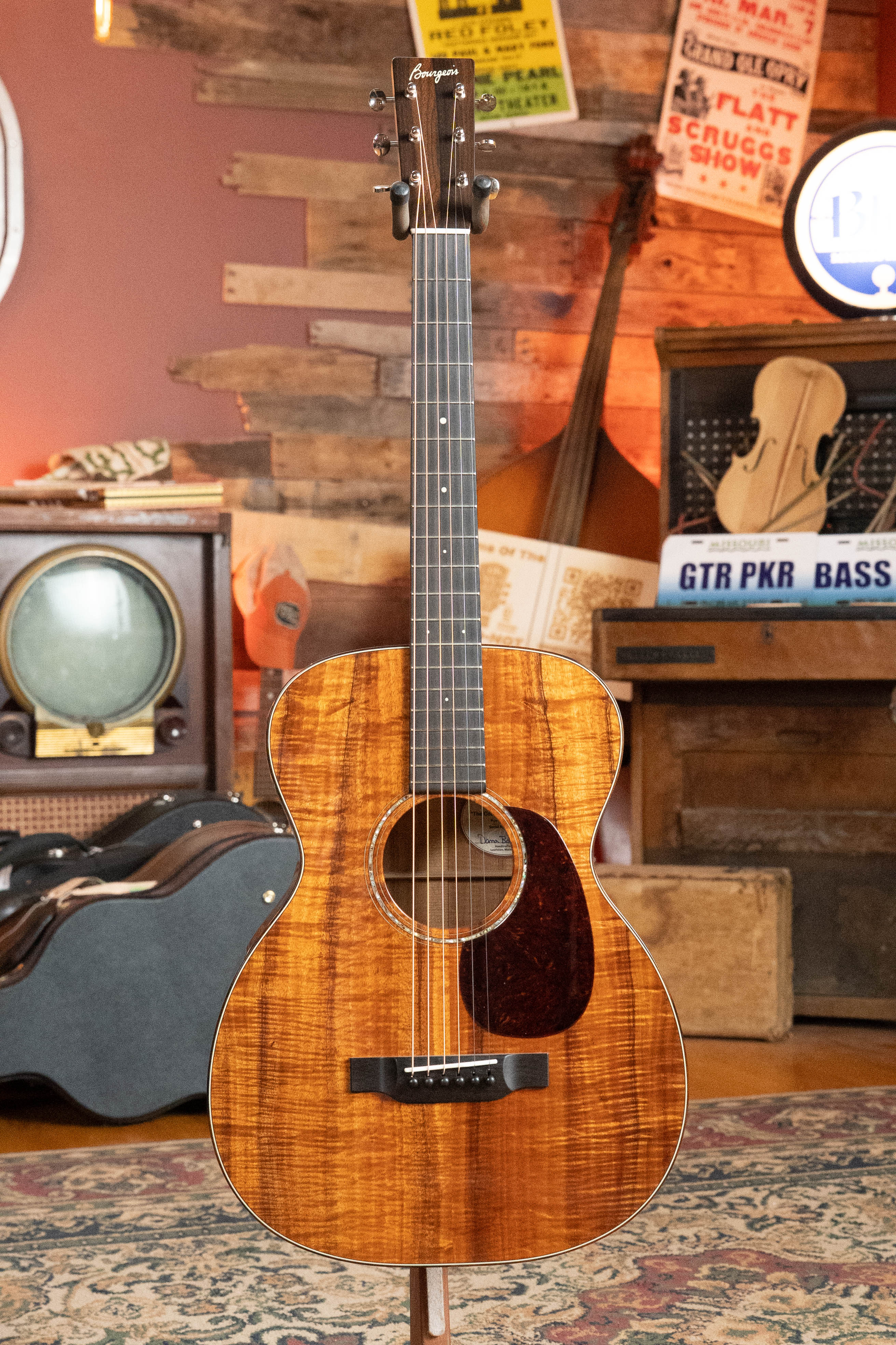 *Dread-Not Certified Used* Bourgeois Custom Built OO-12 Coupe All Figured Koa 12-Fret Acoustic Guitar #0200