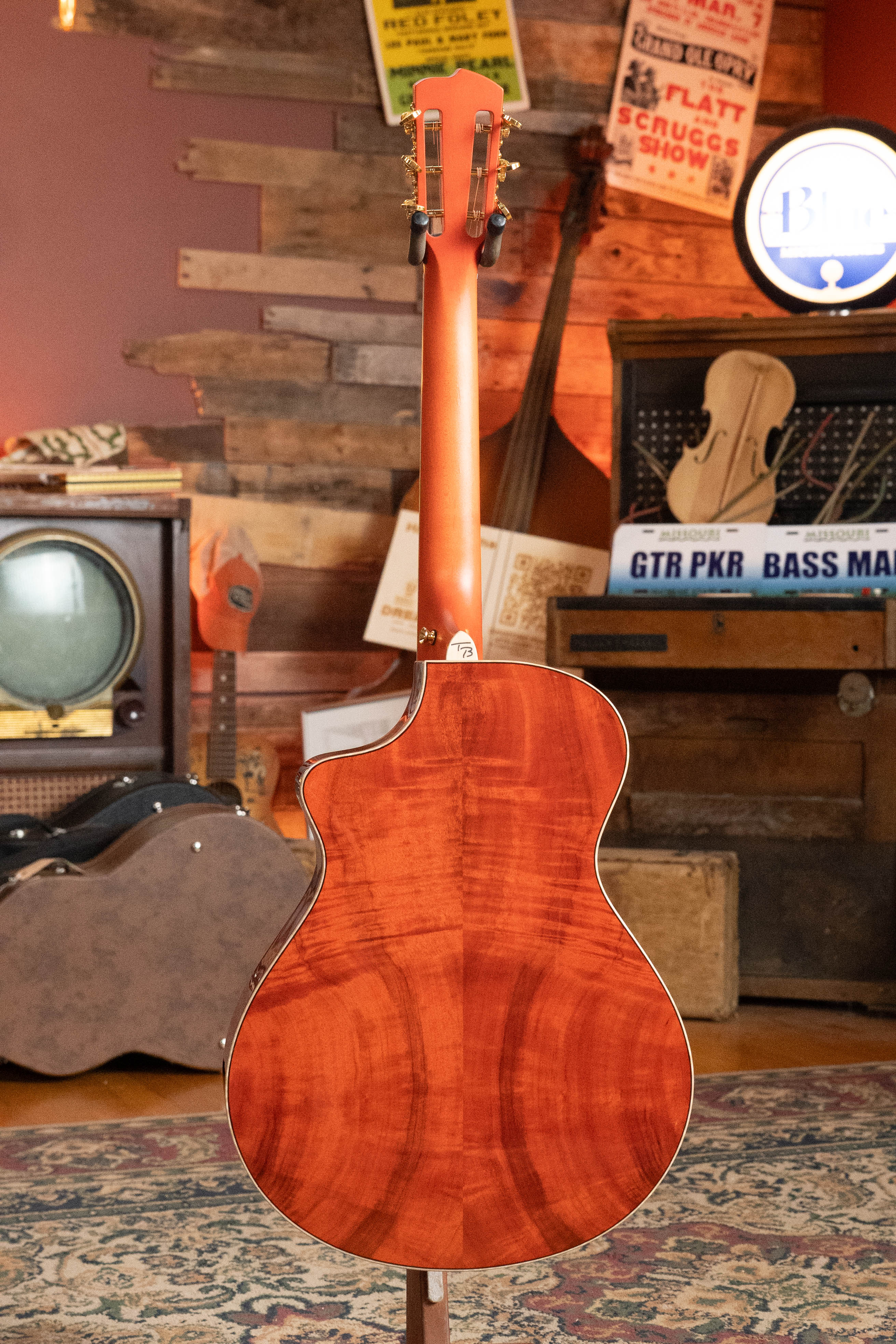 *Dread-Not Certified Used* Breedlove Tom Bedell's Blues Orange Vintage Edition All Myrtlewood Concertina Cutaway Guitar w/LR Baggs Pickup #9079