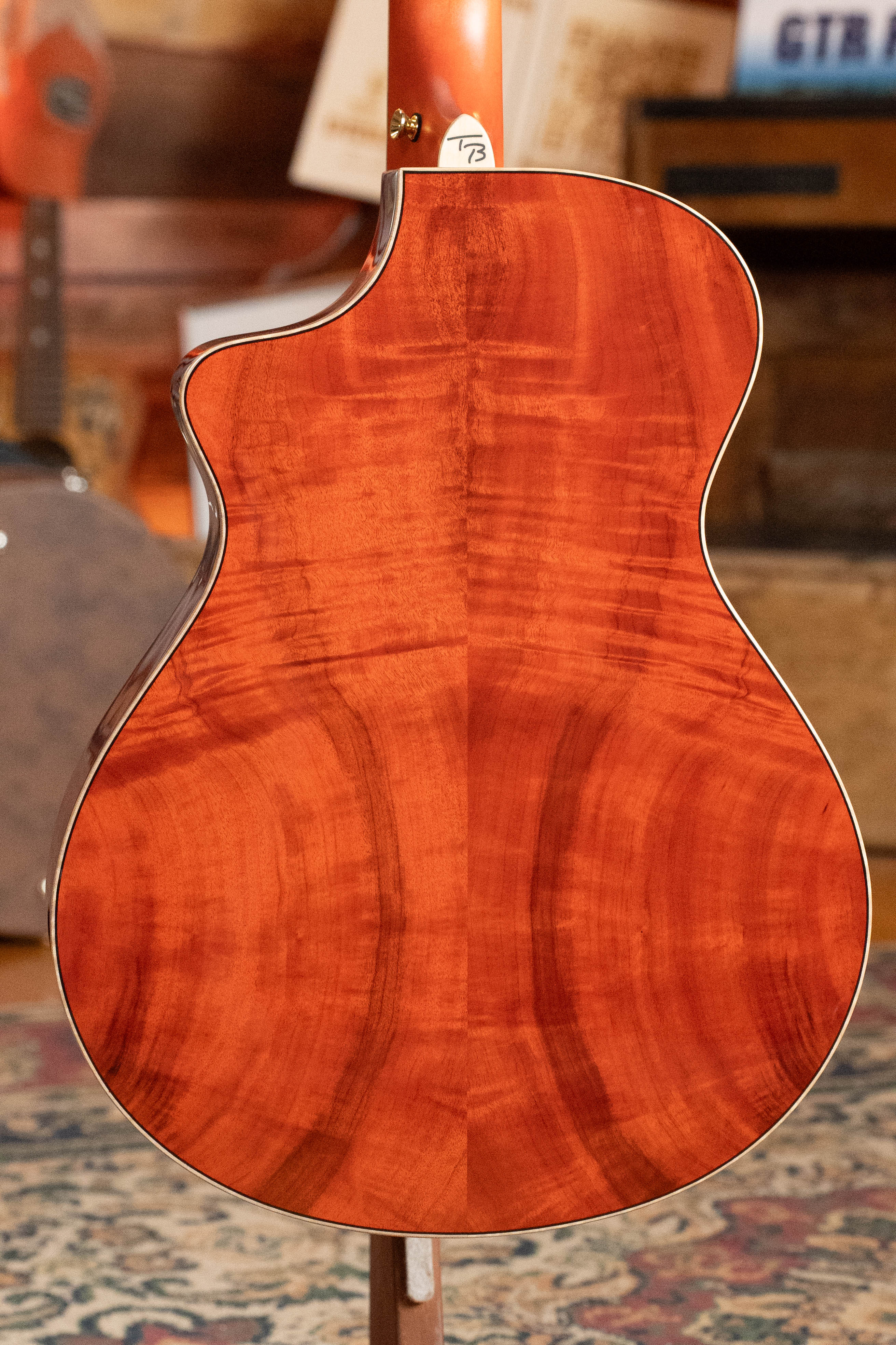 *Dread-Not Certified Used* Breedlove Tom Bedell's Blues Orange Vintage Edition All Myrtlewood Concertina Cutaway Guitar w/LR Baggs Pickup #9079