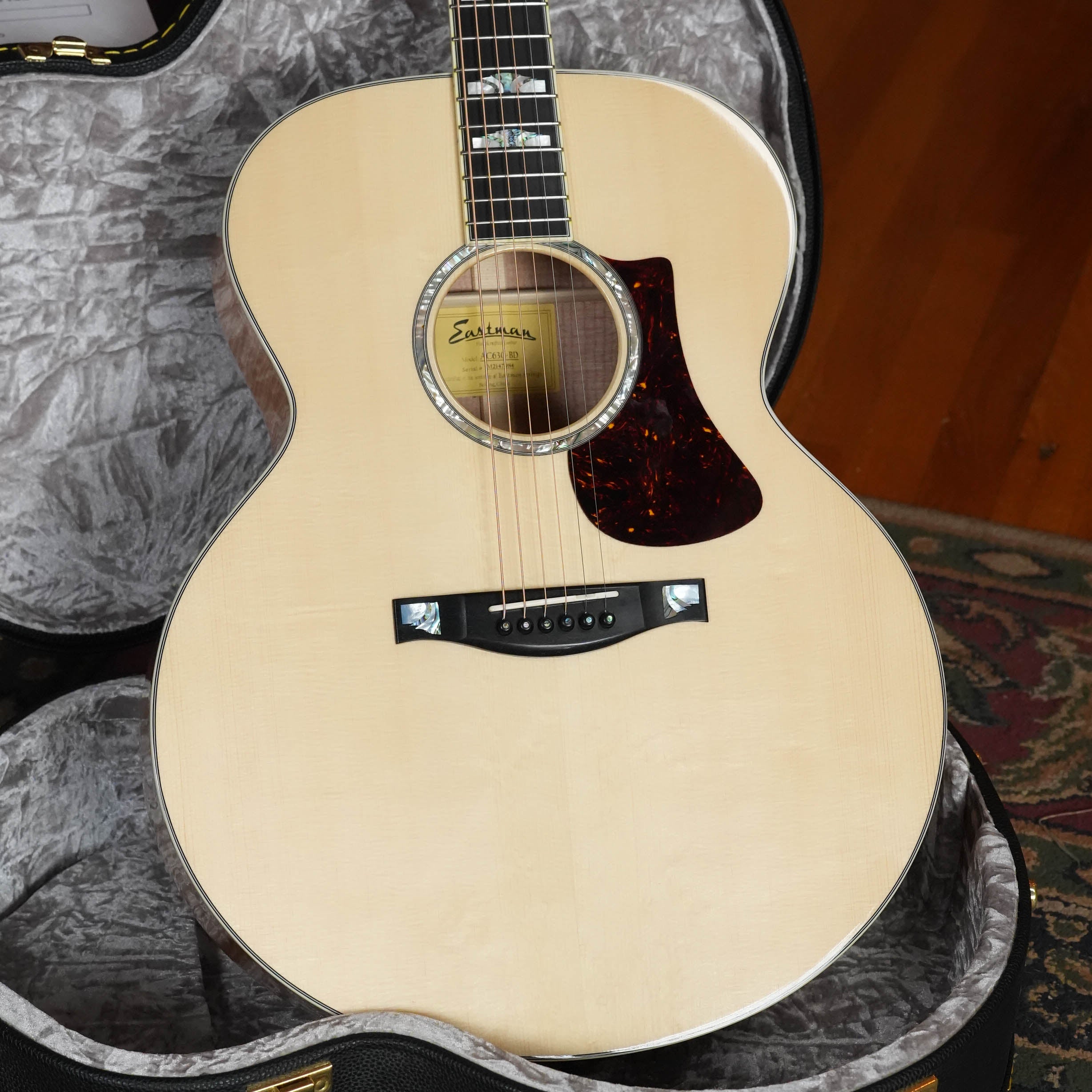*Dread-Not Certified Used* Eastman AC630-BD Engelmann Spruce/Flamed Maple Blonde Jumbo Acoustic Guitar #7984