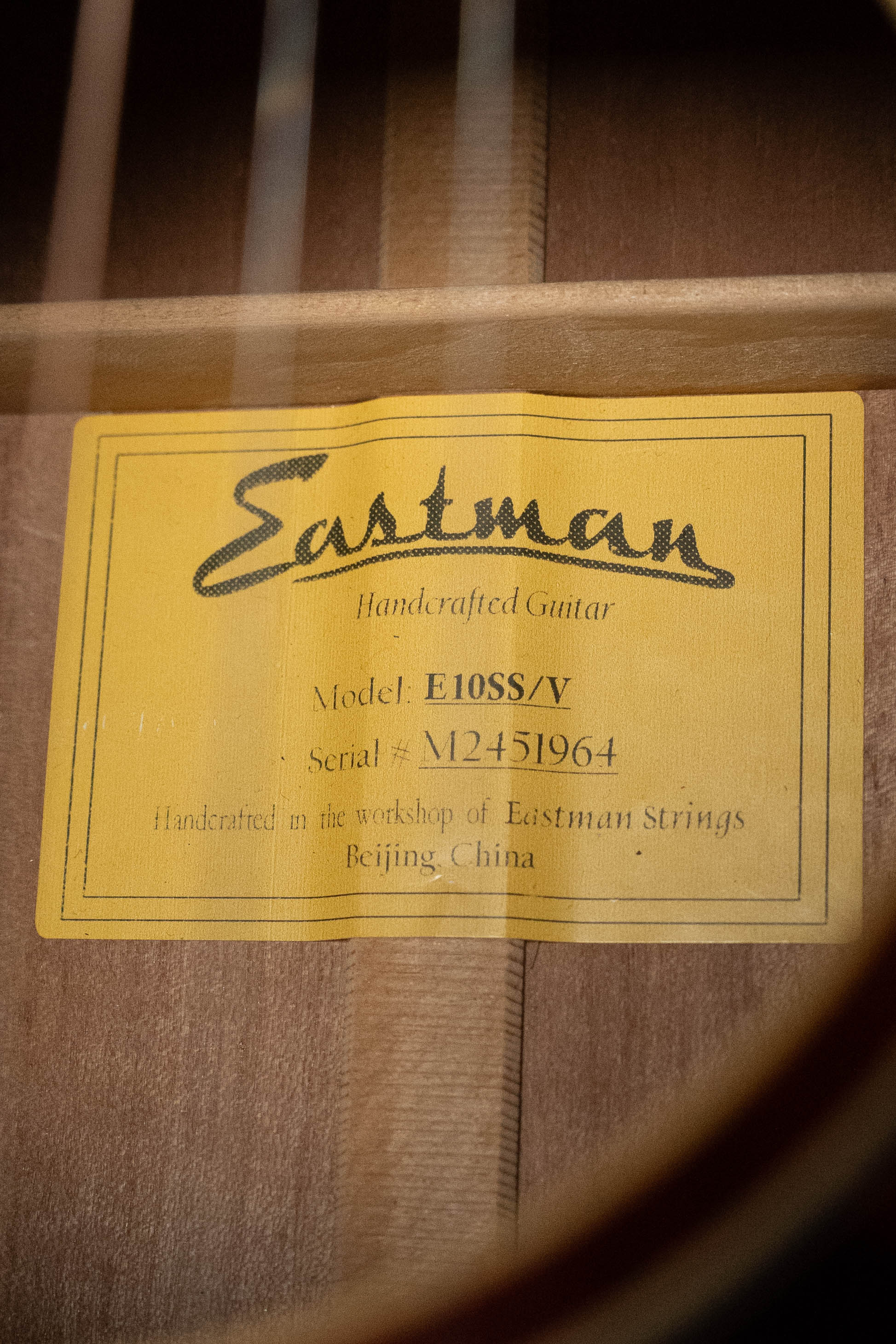 *Dread-Not Certified Used* Eastman E10SS/V Adirondack/Mahogany Antique Varnish Series Slope Shoulder Dreadnought Acoustic Guitar #1964