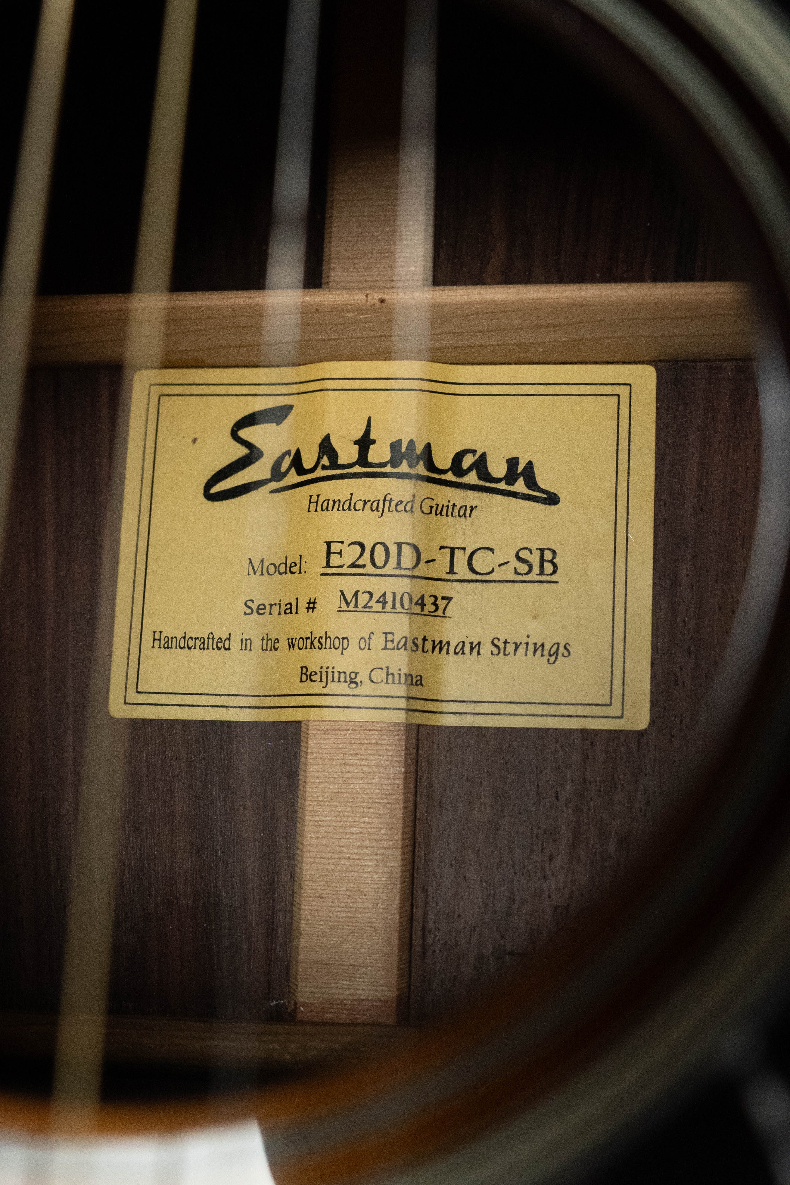 *Dread-Not Certified Used* Eastman E20D-TC-SB Thermo-Cured Adirondack/Rosewood Dreadnought Acoustic Guitar #0437