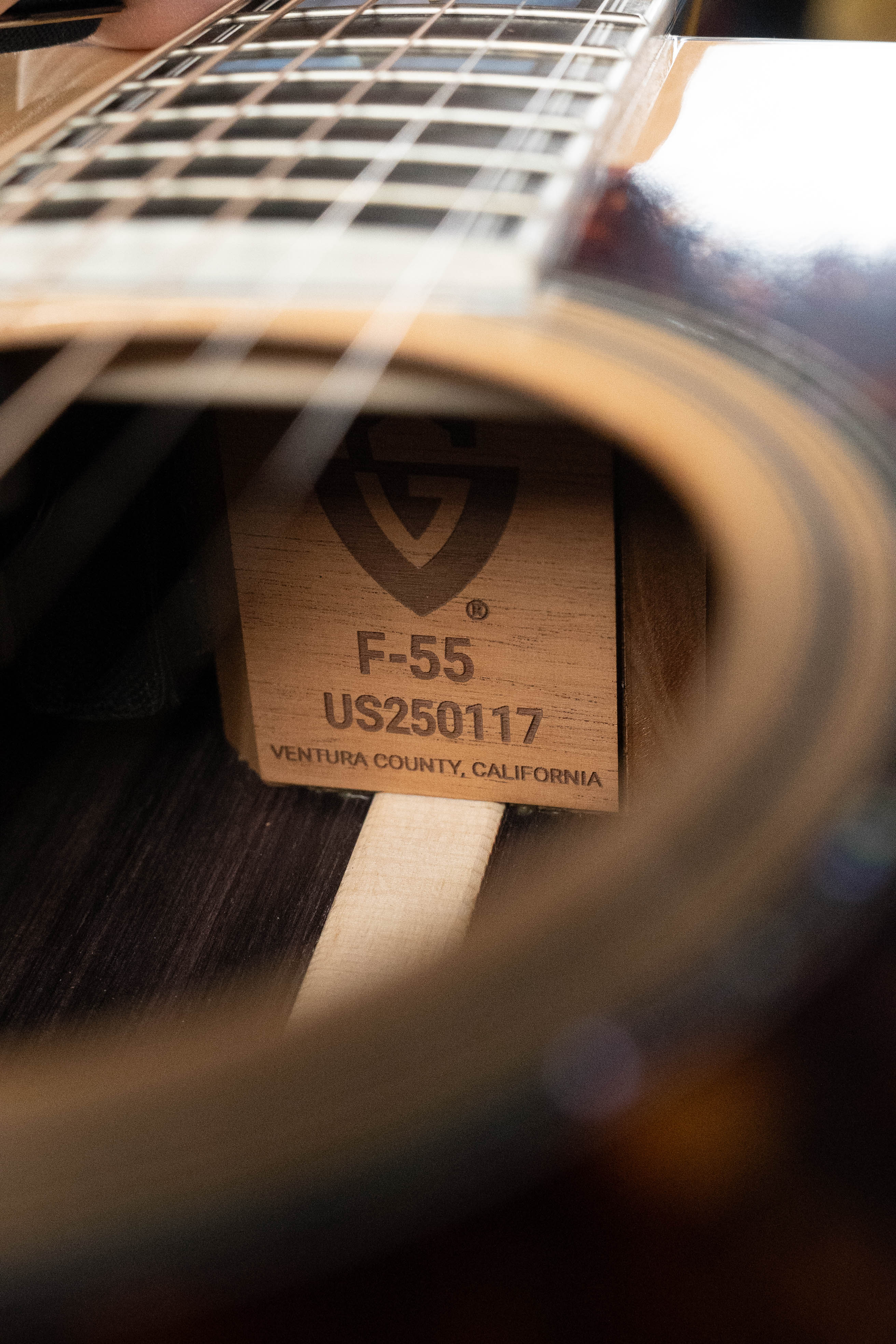 *Dread-Not Certified Used* Guild F-55E Sitka/Maple Jumbo Natural Gloss Guitar w/Electronics #0117