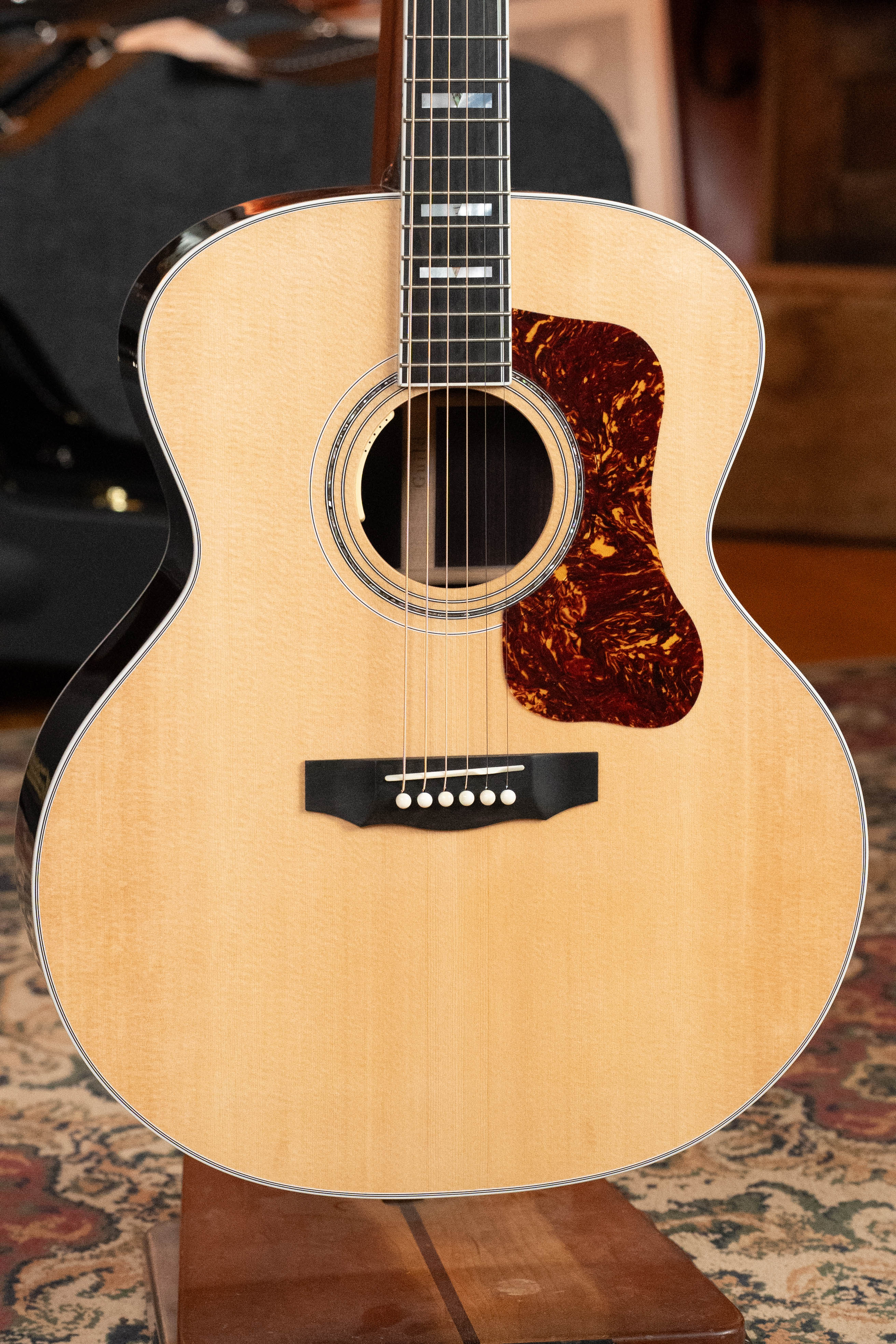 *Dread-Not Certified Used* Guild F-55E Sitka/Maple Jumbo Natural Gloss Guitar w/Electronics #0117