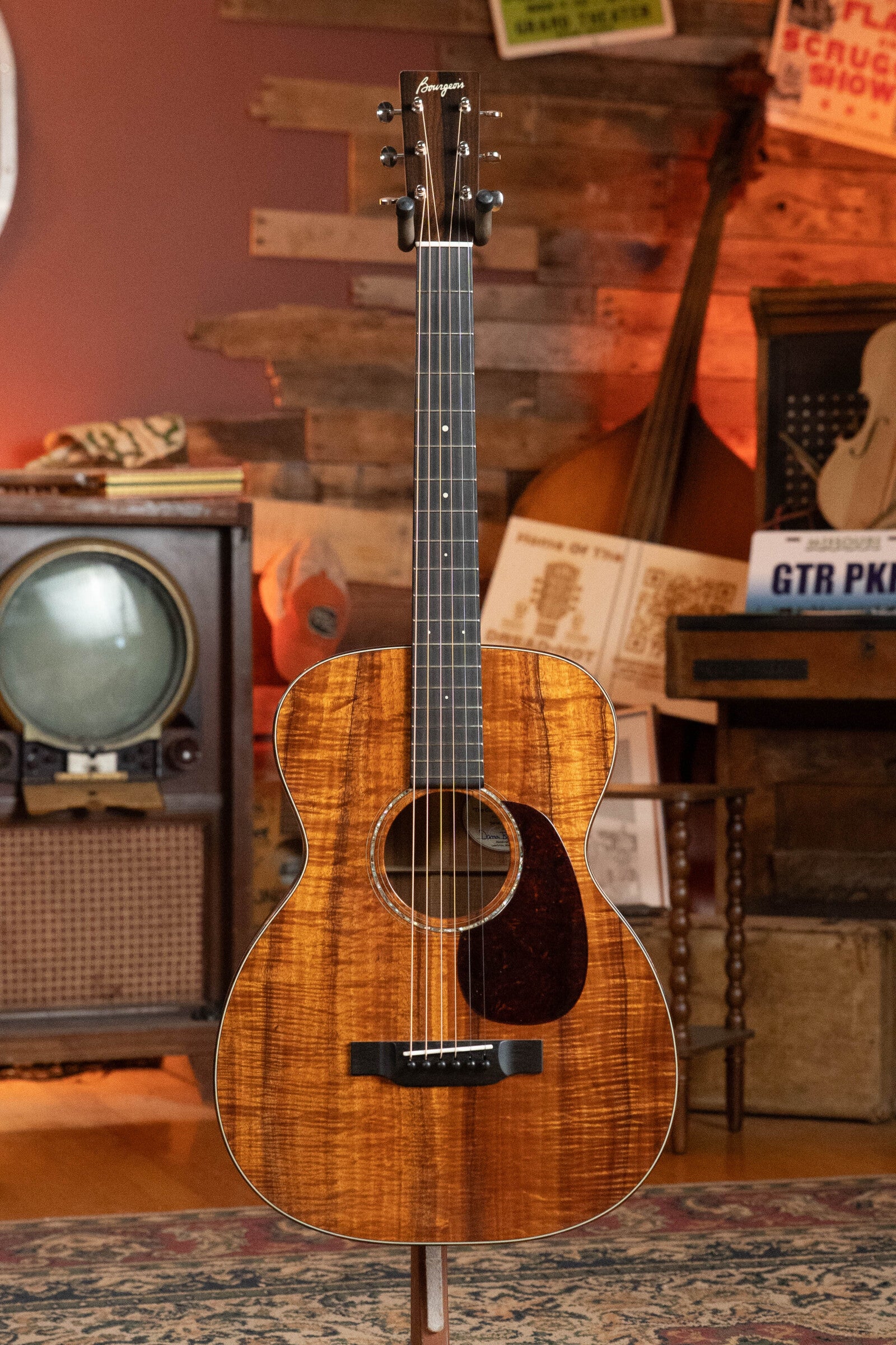 *Dread-Not Certified Floor Model* Bourgeois *Custom Build OO-12 "Coupe" All Figured Koa 12-Fret Acoustic Guitar #0200