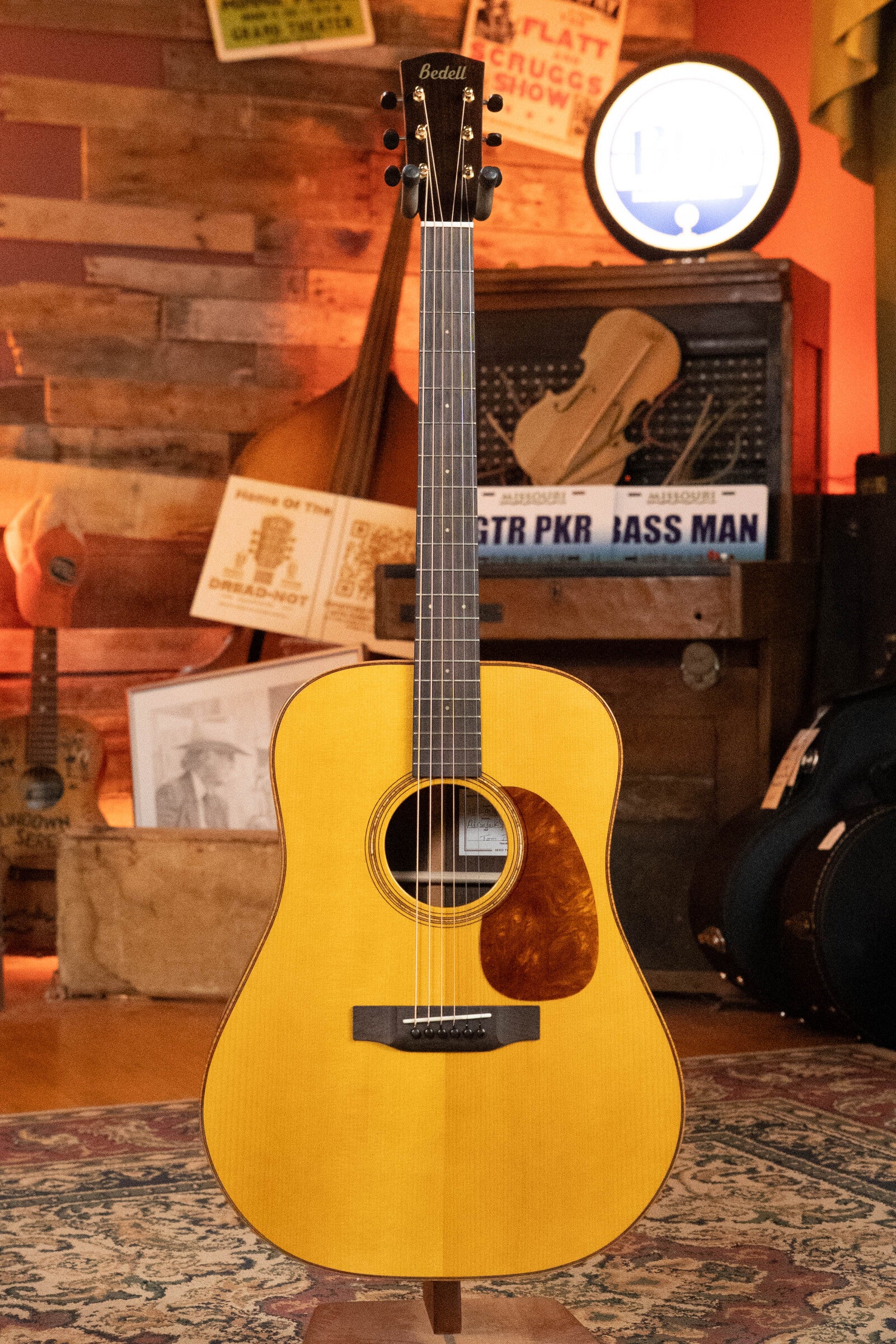 *Dread-Not Certified Used* Bedell Bahia Adirondack/Brazilian Rosewood Dreadnought Guitar #3002