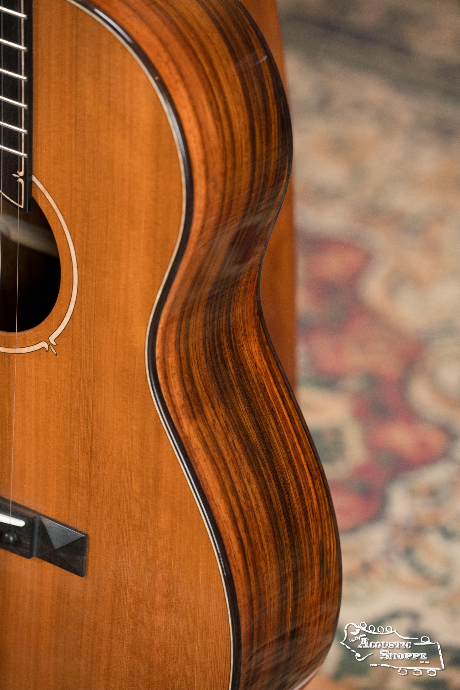*Dread-Not Certified Used* Bedell Fireside Buckskin Redwood/Cocobolo Parlor Guitar w/LR Baggs Electronics #3001