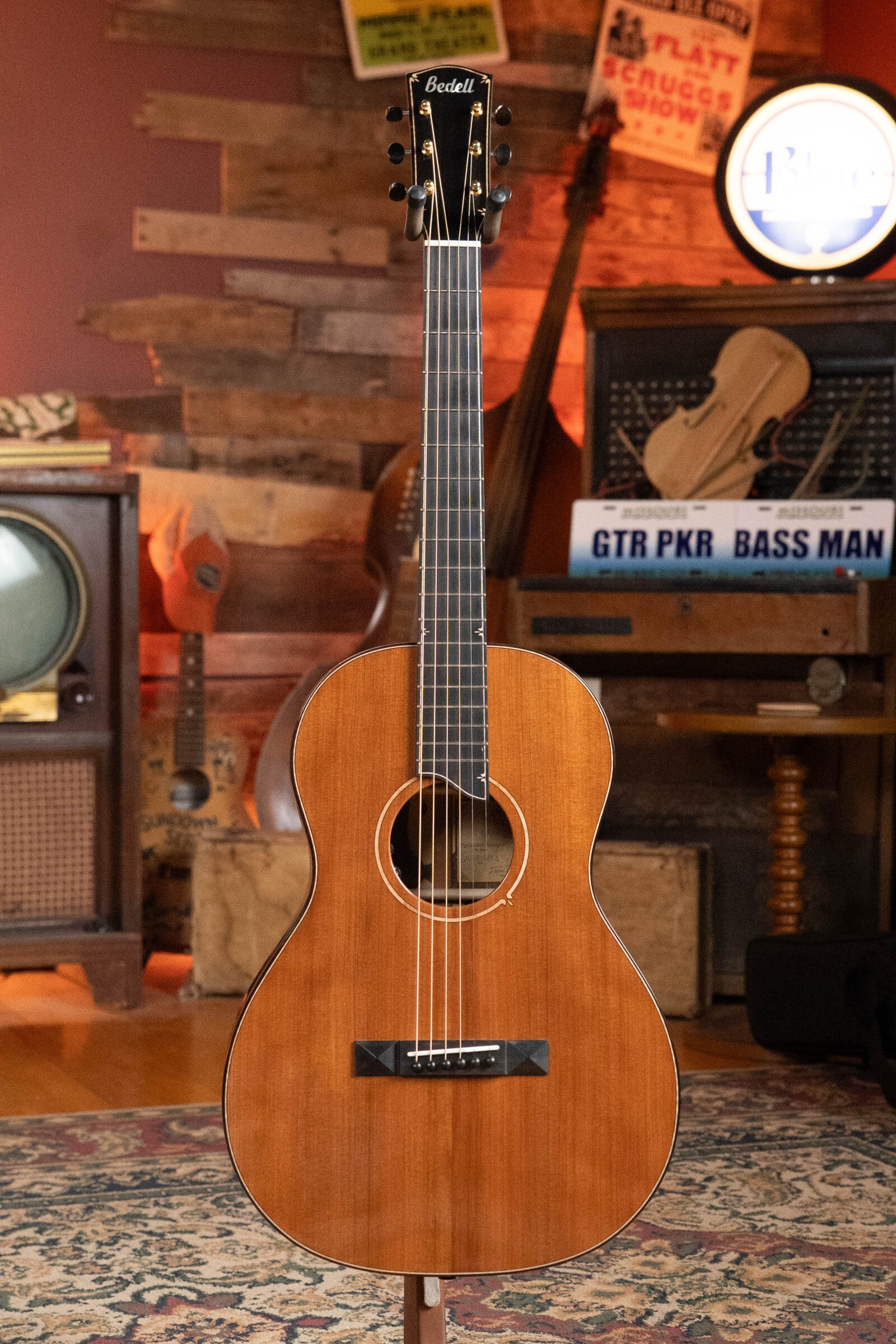 *Dread-Not Certified Used* Bedell Fireside Buckskin Redwood/Cocobolo Parlor Guitar w/LR Baggs Electronics #3001