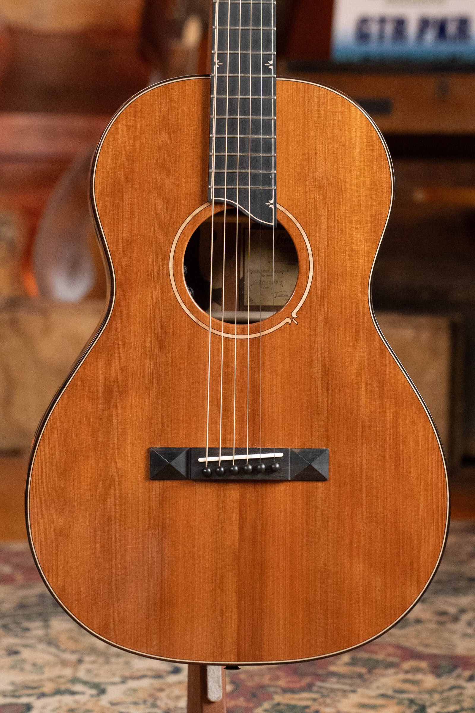 *Dread-Not Certified Used* Bedell Fireside Buckskin Redwood/Cocobolo Parlor Guitar w/LR Baggs Electronics #3001