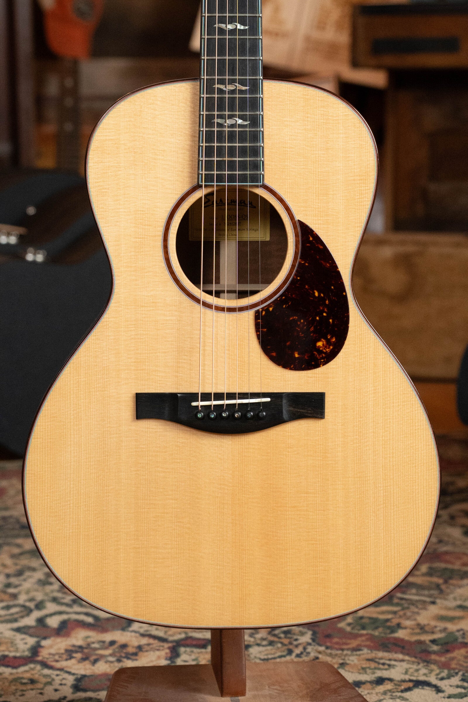 *Dread-Not Certified Used* Eastman L-OOSS-QS Luthier Series European Spruce/AA Quilted Sapele OO Acoustic Guitar #2667